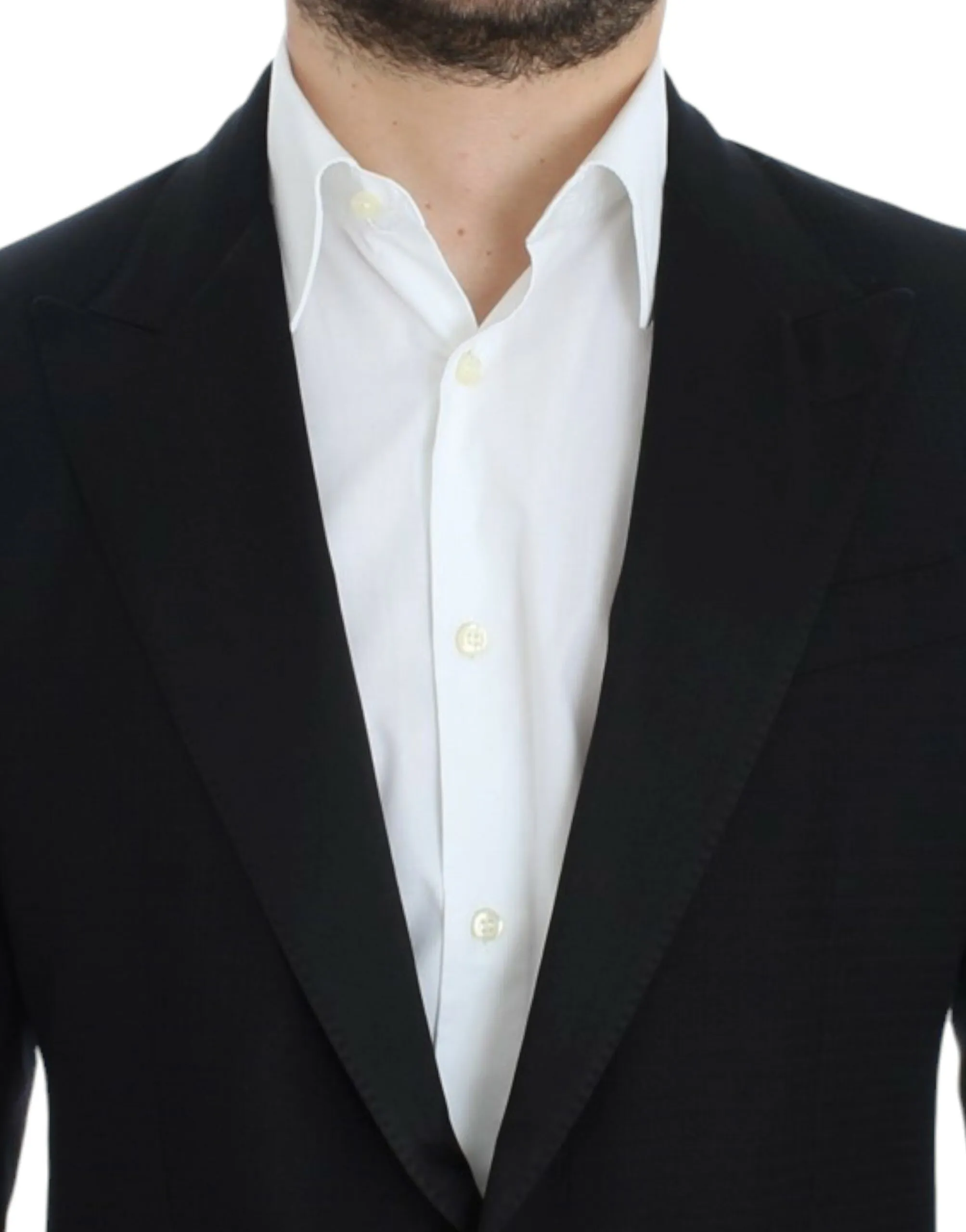 Dolce & Gabbana Men's Elegant Black Silk Blend Sicilia Blazer