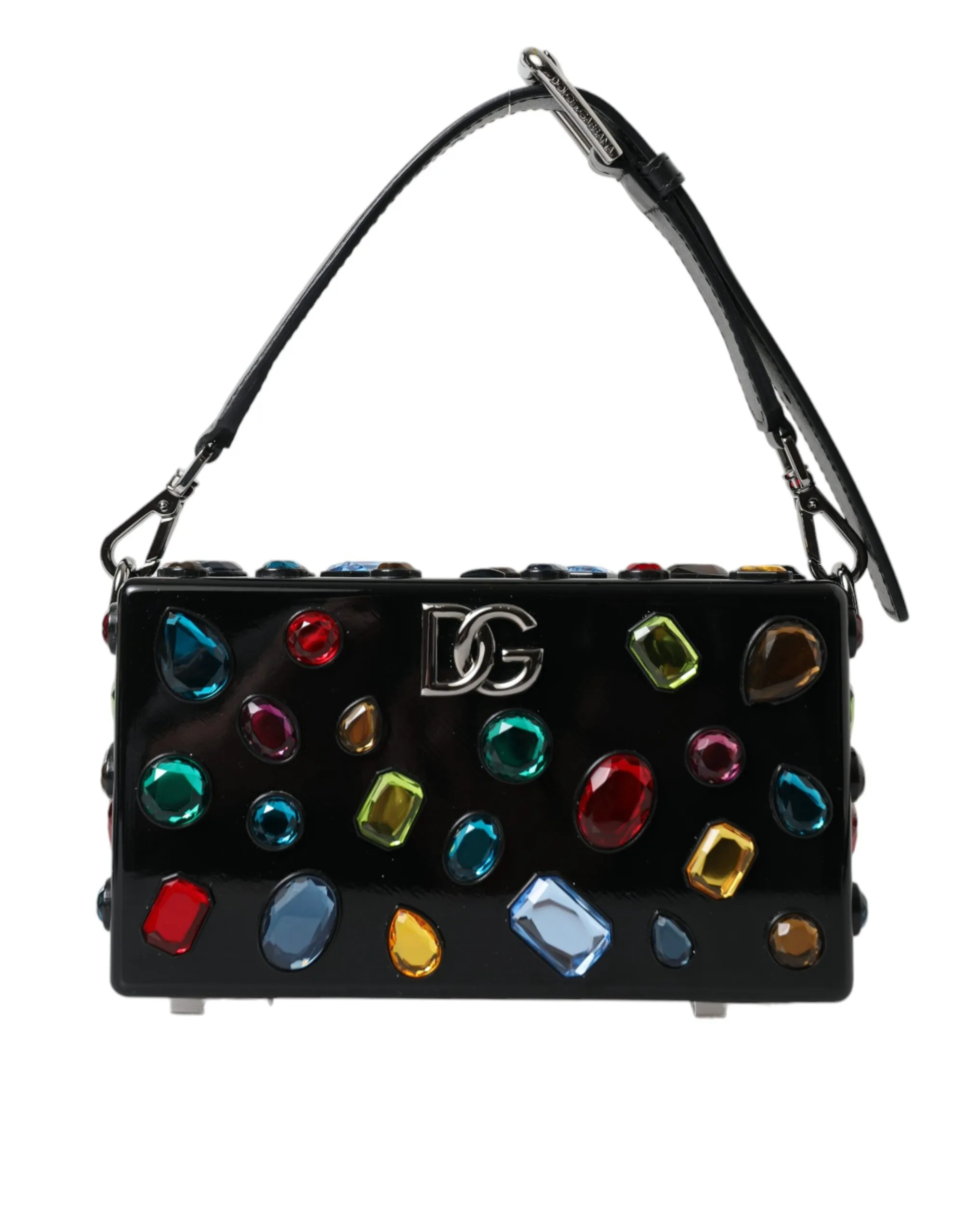 Dolce & Gabbana Women's Elegant Black Jewel Shoulder Bag