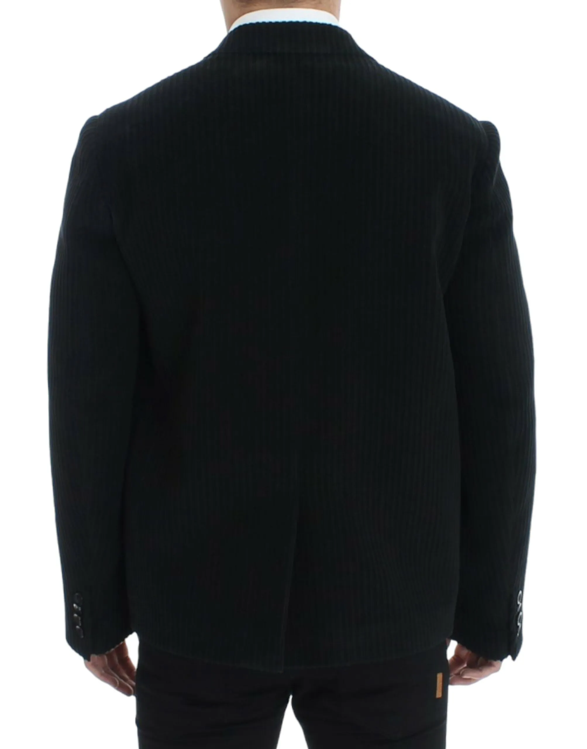 Dolce & Gabbana Men's Elegant Black Martini Blazer Jacket