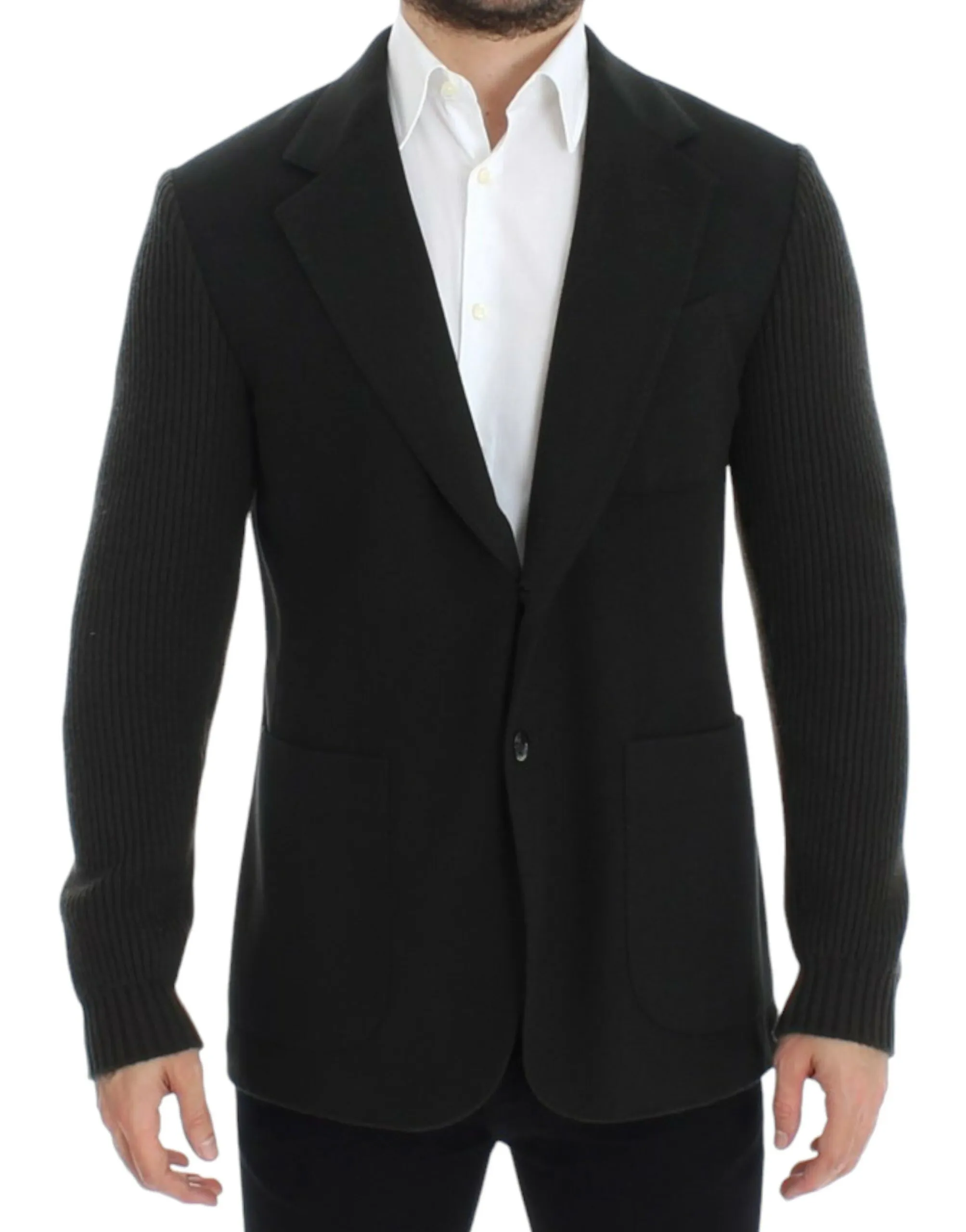 Dolce & Gabbana Men's Elegant Green Cashmere Blazer Jacket