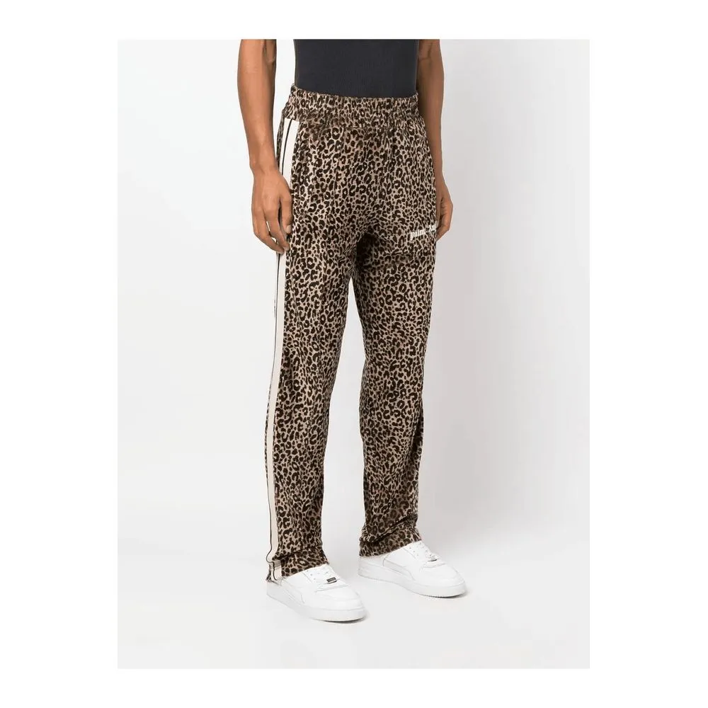 Palm Angels Men's Animal Print Stretch Viscose Pants