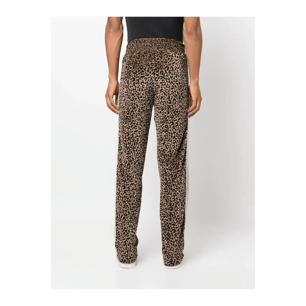 Palm Angels Men's Animal Print Stretch Viscose Pants