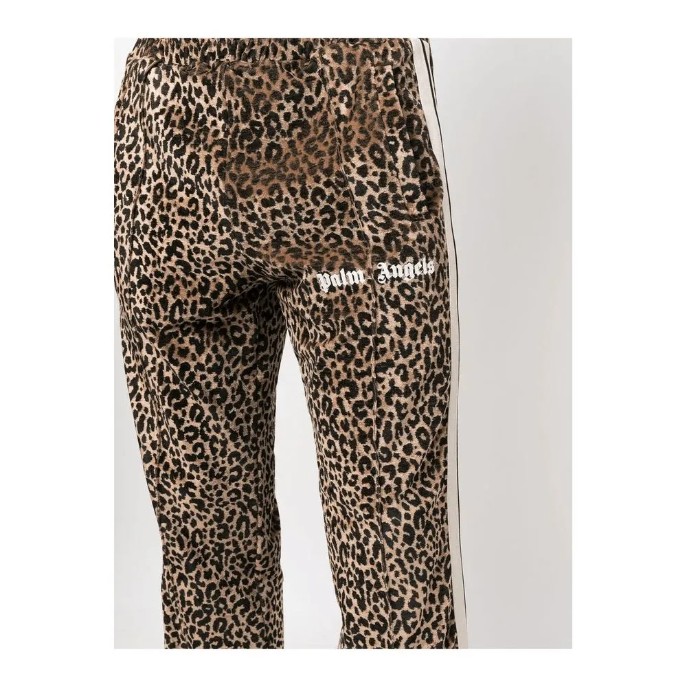 Palm Angels Men's Animal Print Stretch Viscose Pants