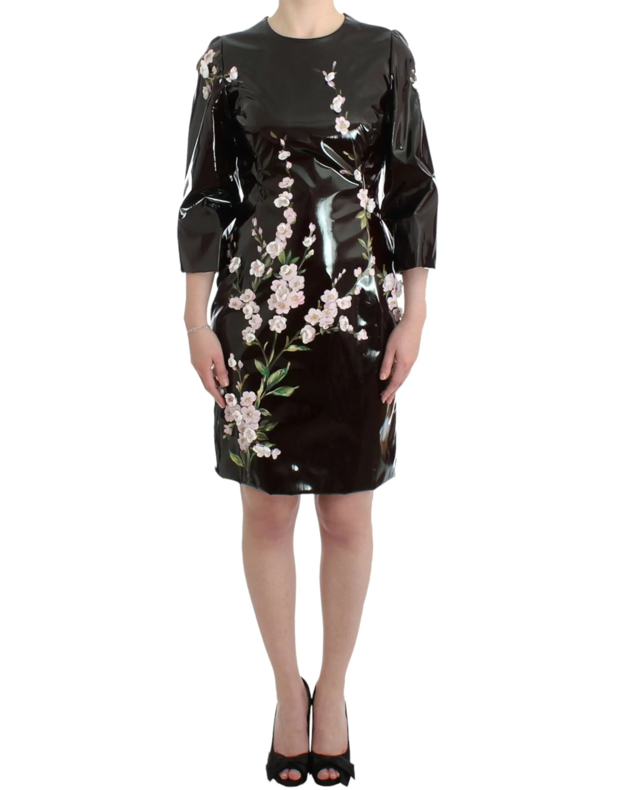 Dolce & Gabbana Women's Elegant Floral Embellished Shift Dress