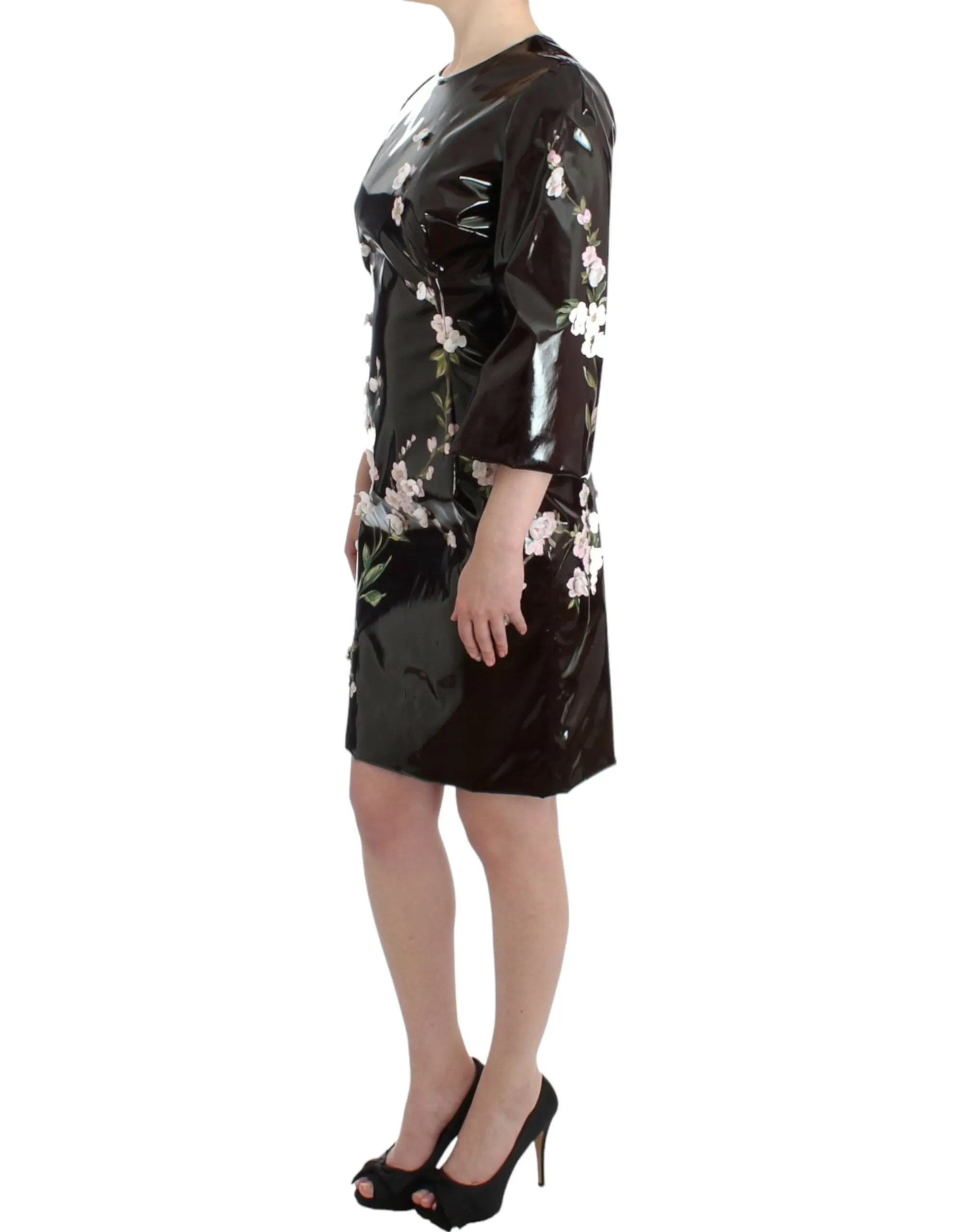 Dolce & Gabbana Women's Elegant Floral Embellished Shift Dress