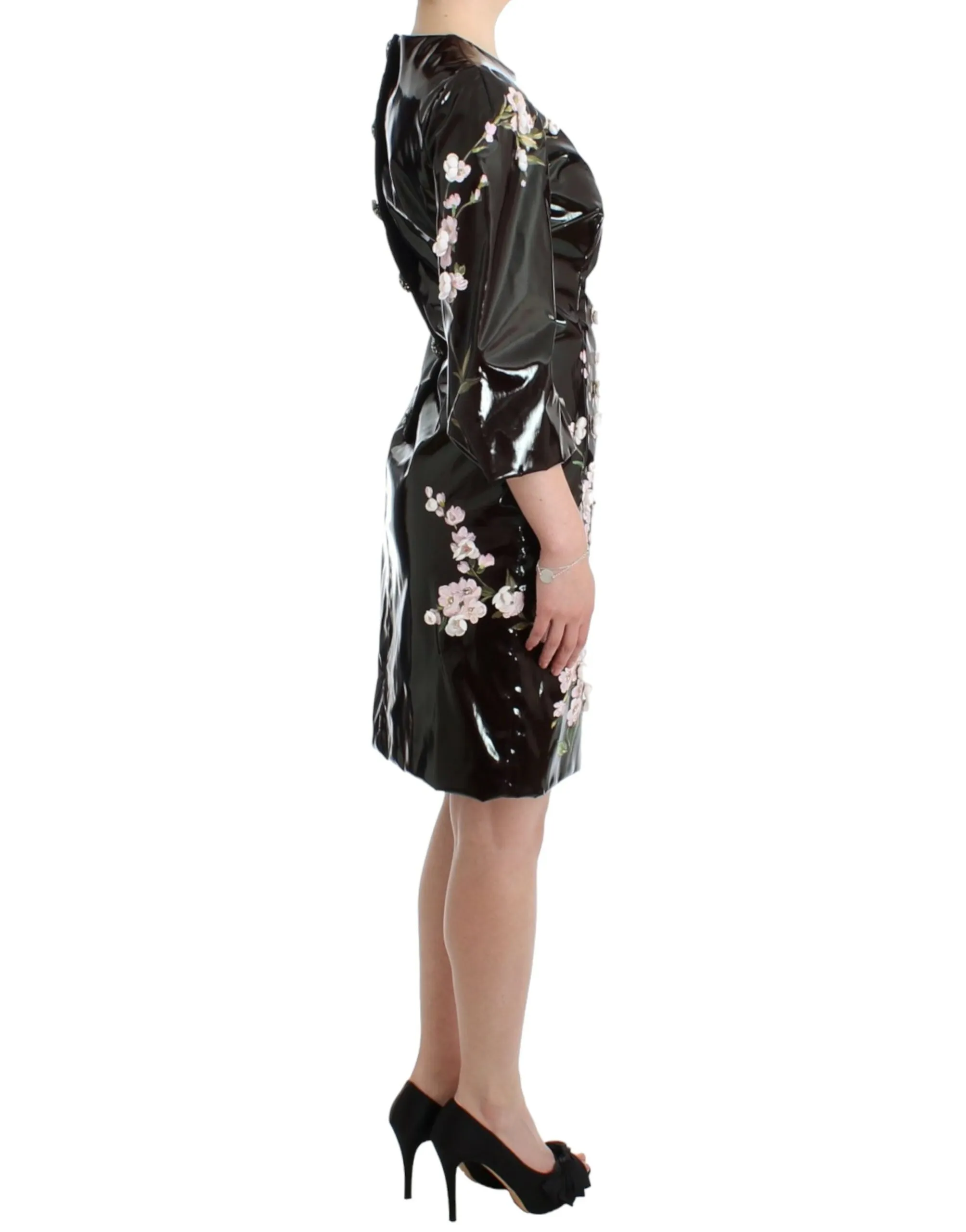 Dolce & Gabbana Women's Elegant Floral Embellished Shift Dress