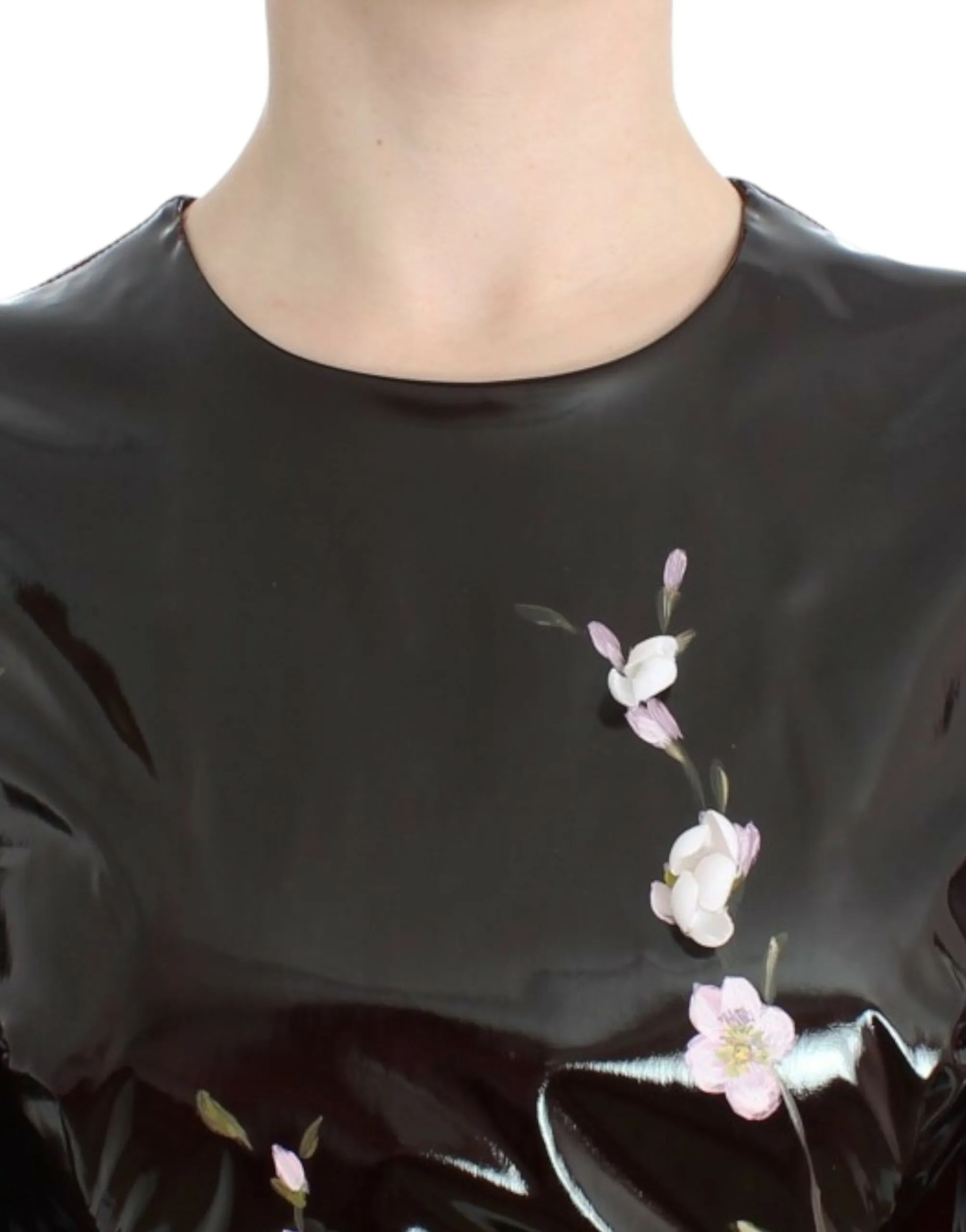 Dolce & Gabbana Women's Elegant Floral Embellished Shift Dress