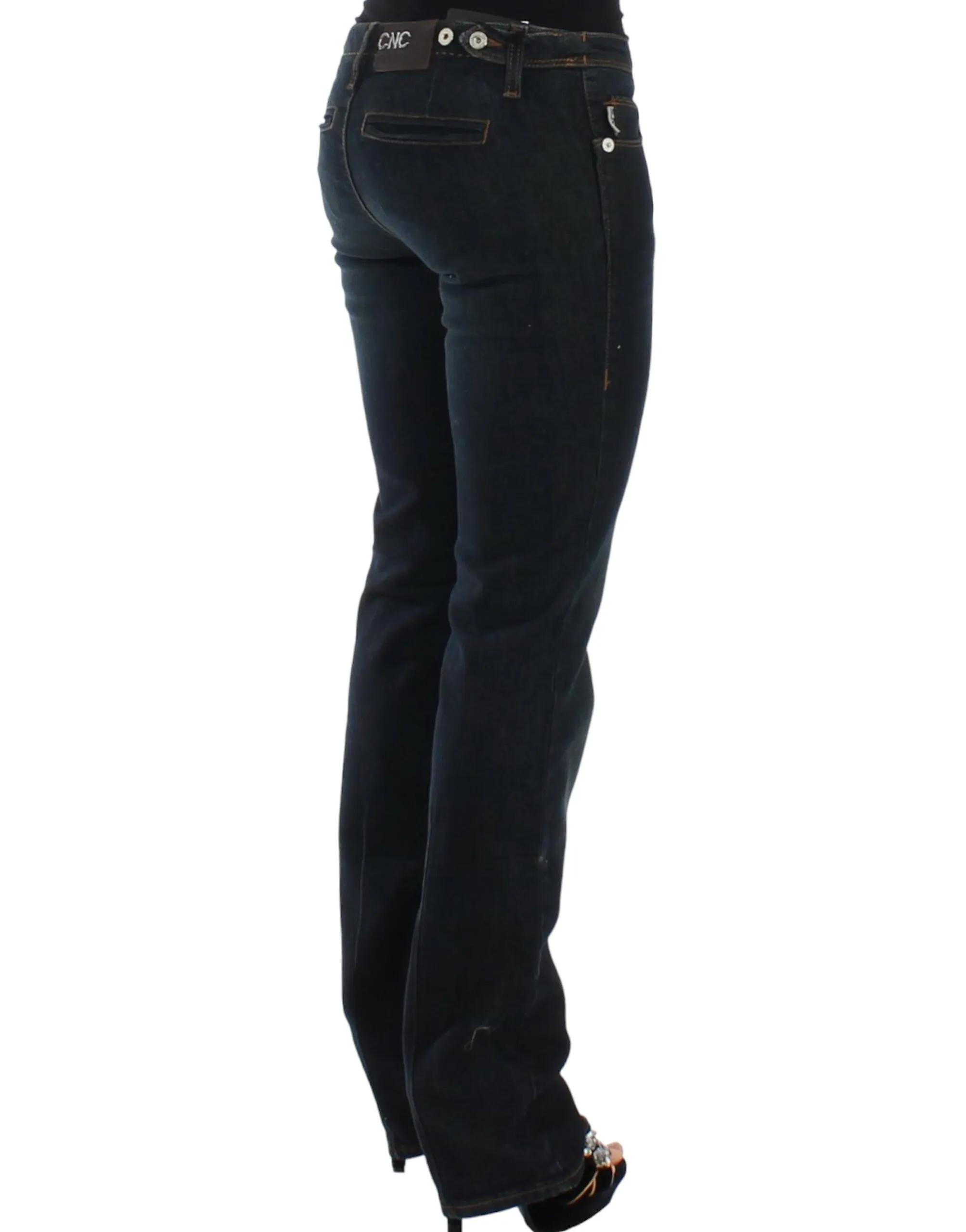 Costume National Women's Chic Blue Slim Fit Denim Delight