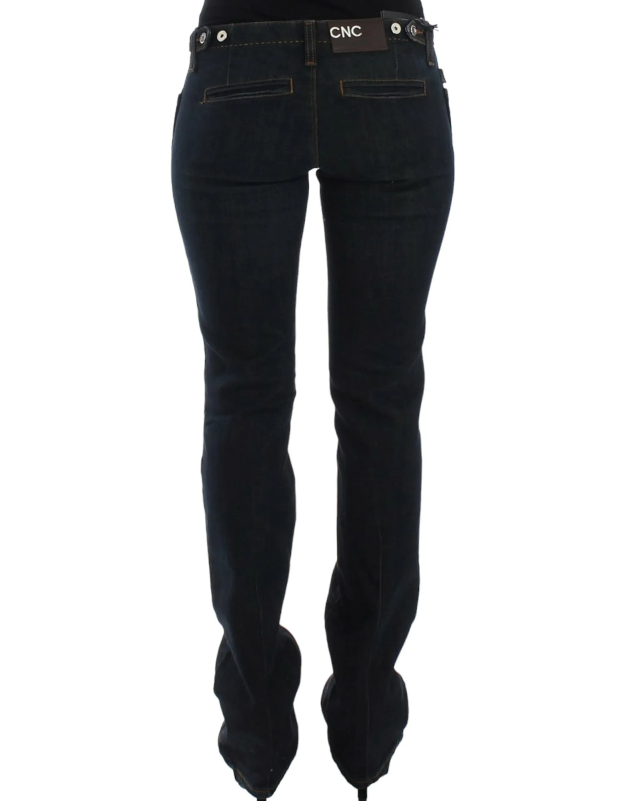 Costume National Women's Chic Blue Slim Fit Denim Delight