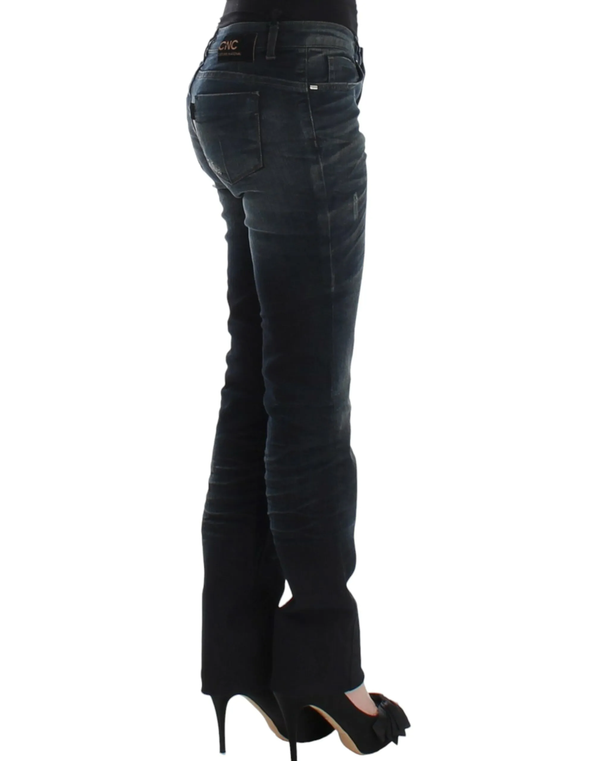 Costume National Women's Chic Superskinny Blue Denim Jeans