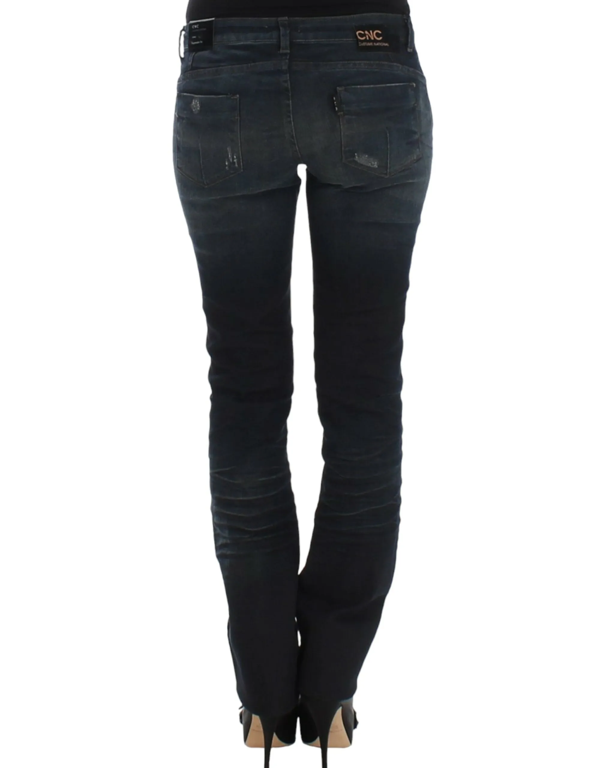 Costume National Women's Chic Superskinny Blue Denim Jeans
