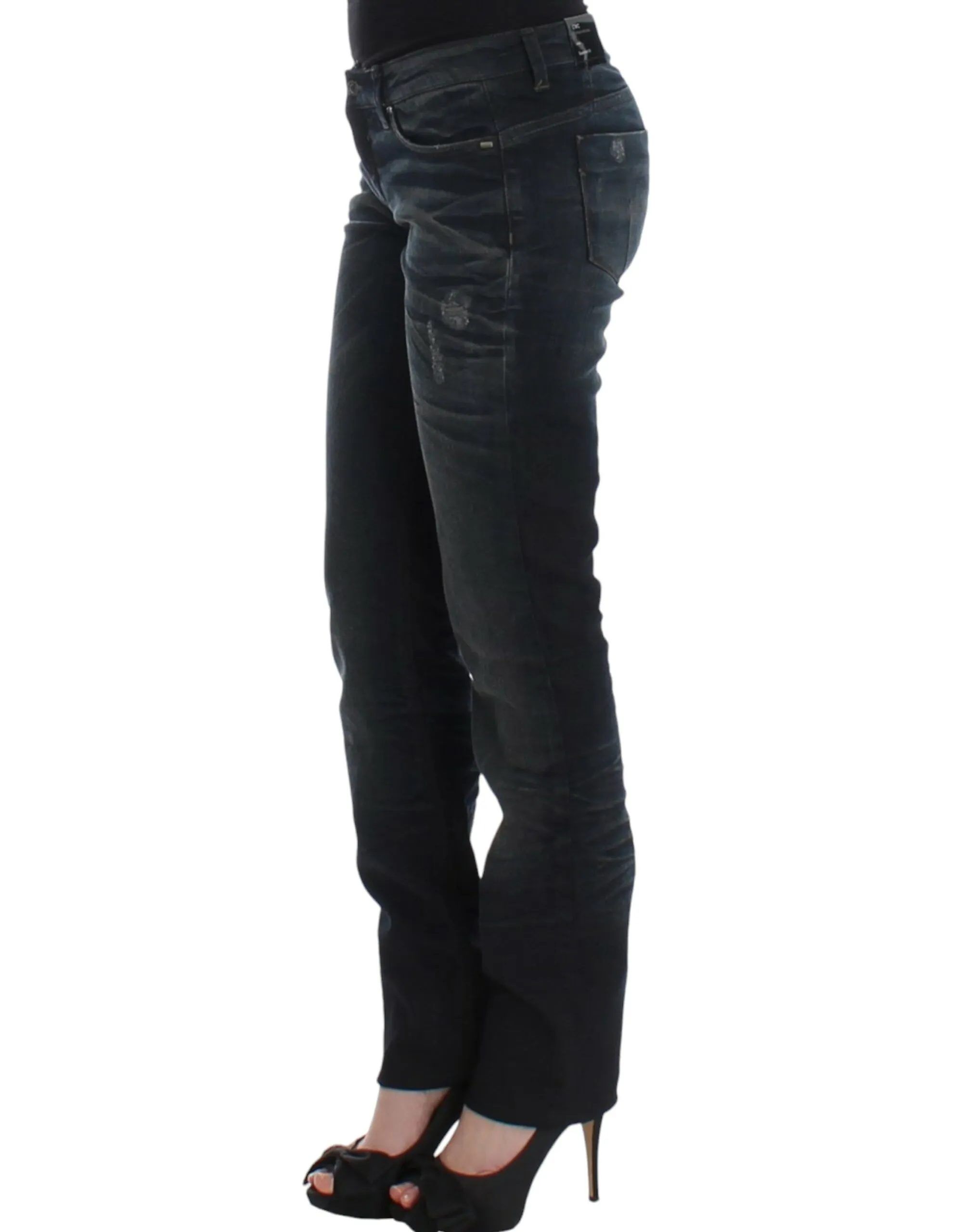 Costume National Women's Chic Superskinny Blue Denim Jeans