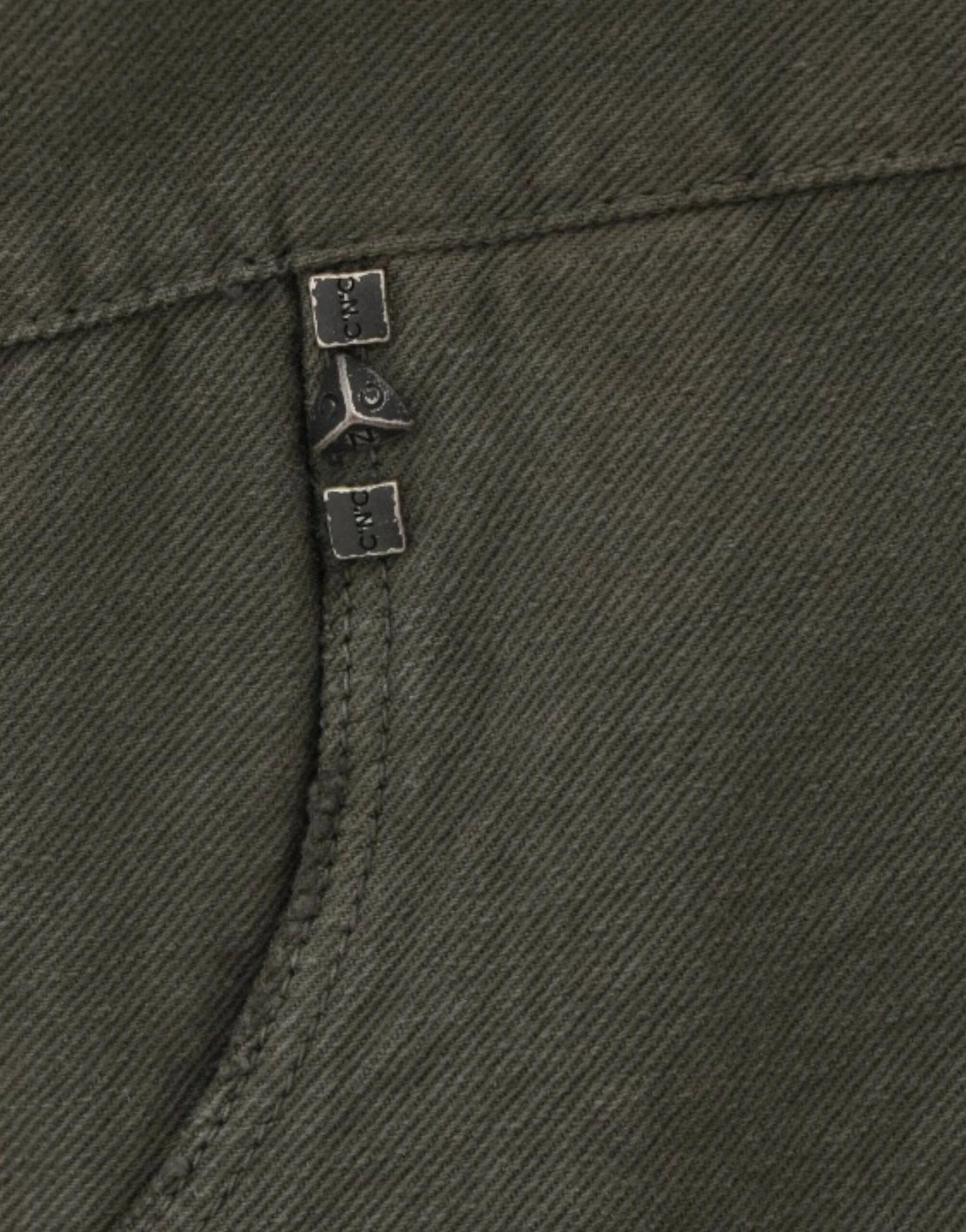 Costume National Women's Chic Green Slim Leg Designer Jeans