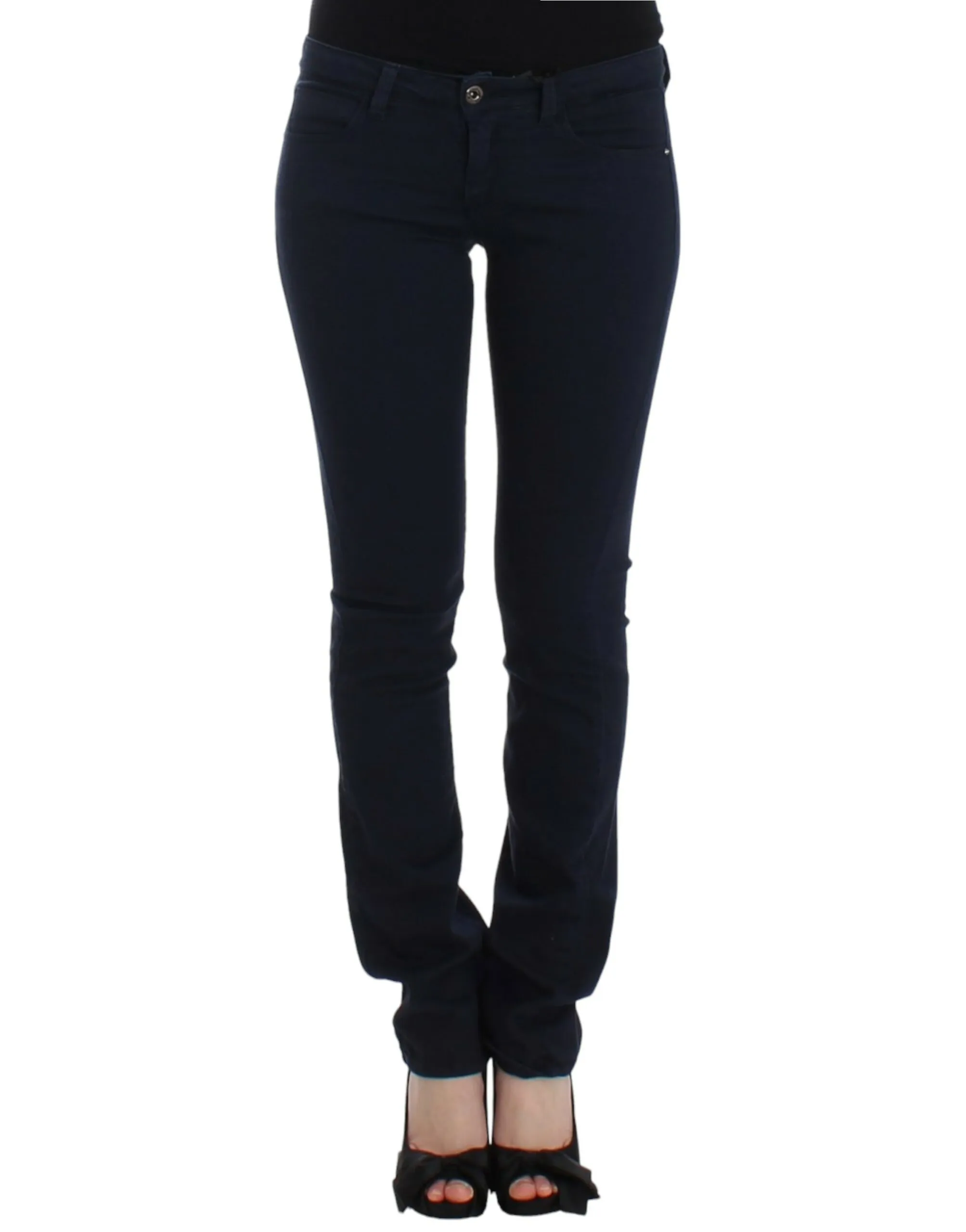 Costume National Women's Chic Blue Straight Leg Denim Delight