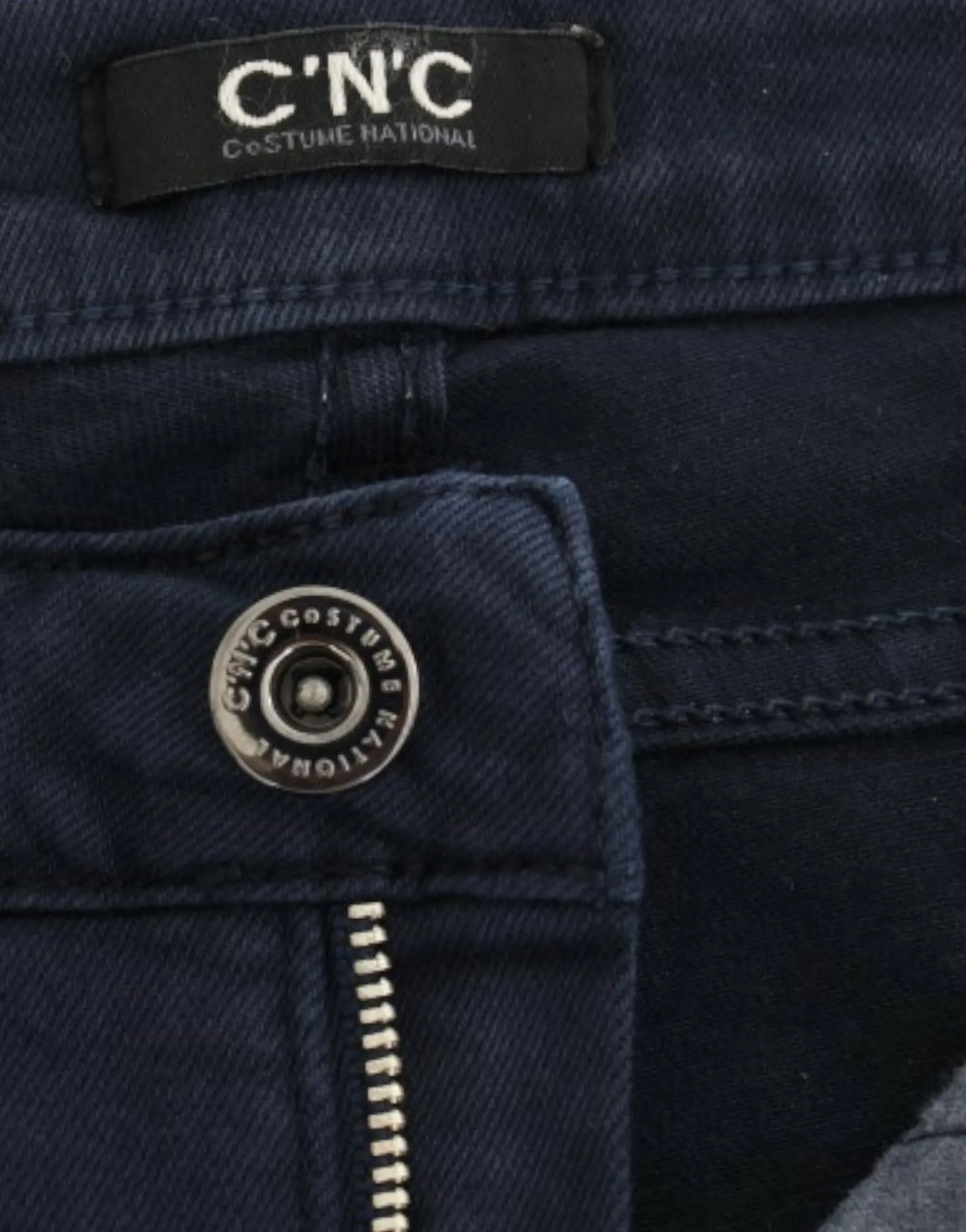 Costume National Women's Chic Blue Straight Leg Denim Delight