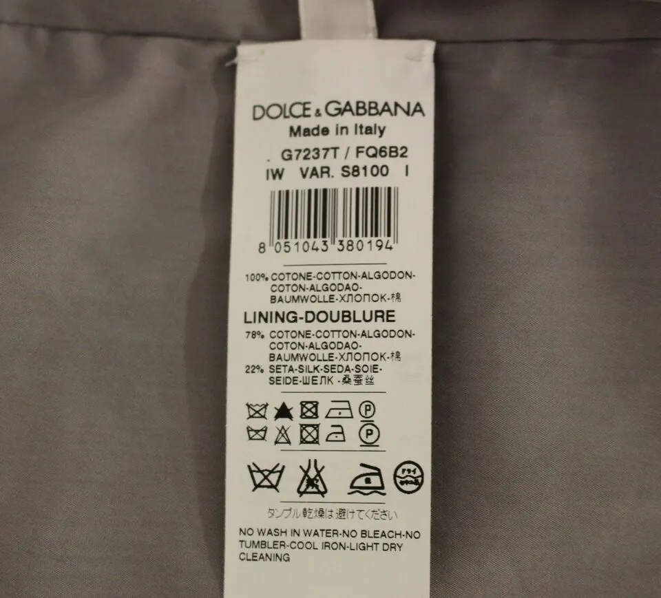 Dolce & Gabbana Men's Elegant Gray Slim Fit Dress Vest