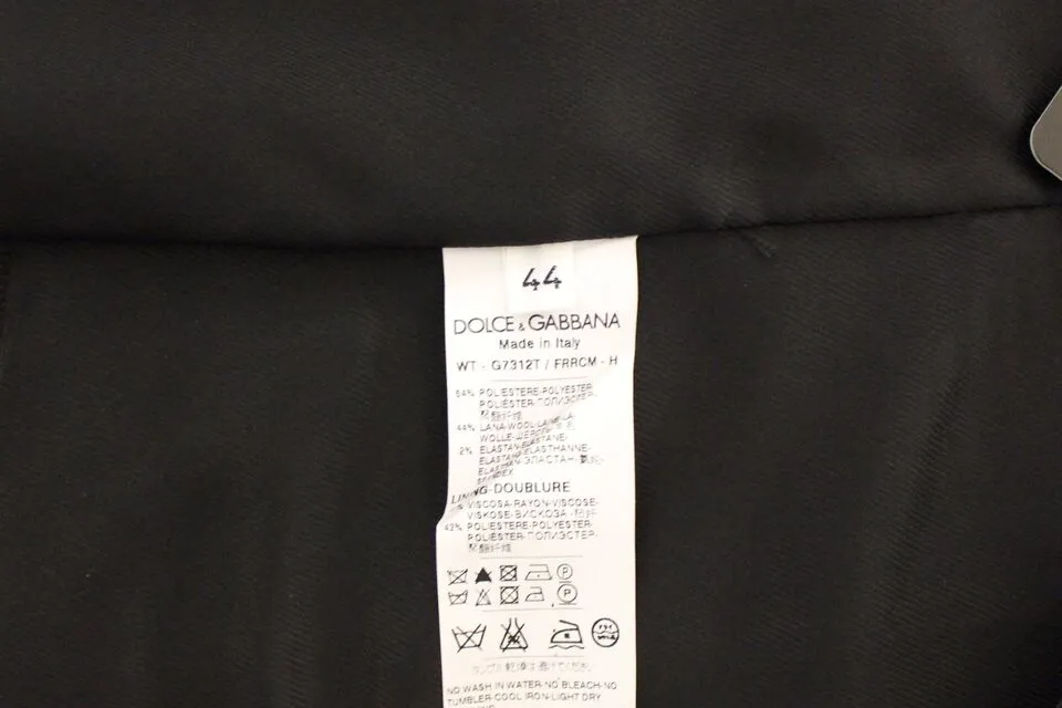 Dolce & Gabbana Men's Classic Gray Wool Blend Dress Vest