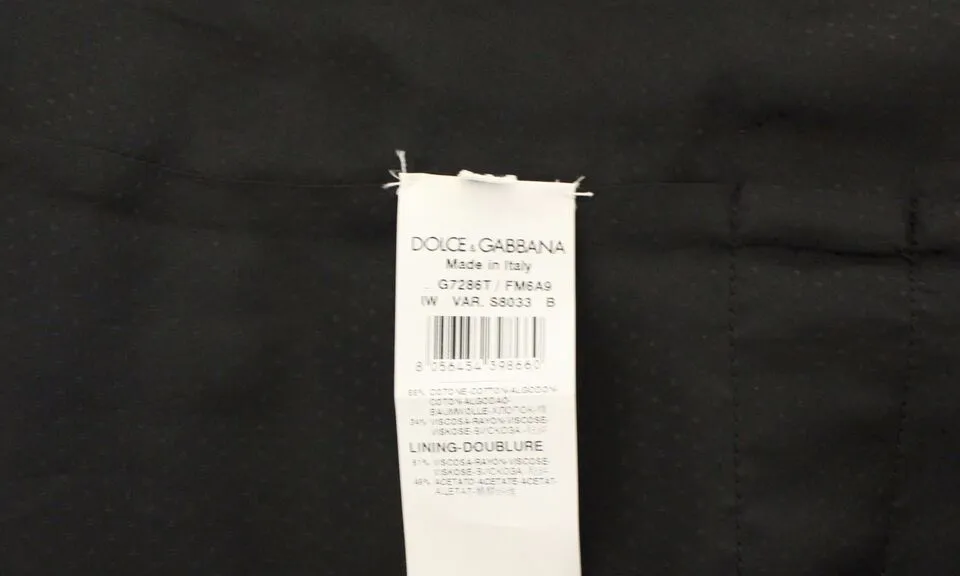 Dolce & Gabbana Men's Elegant Brown Cotton Blend Dress Vest