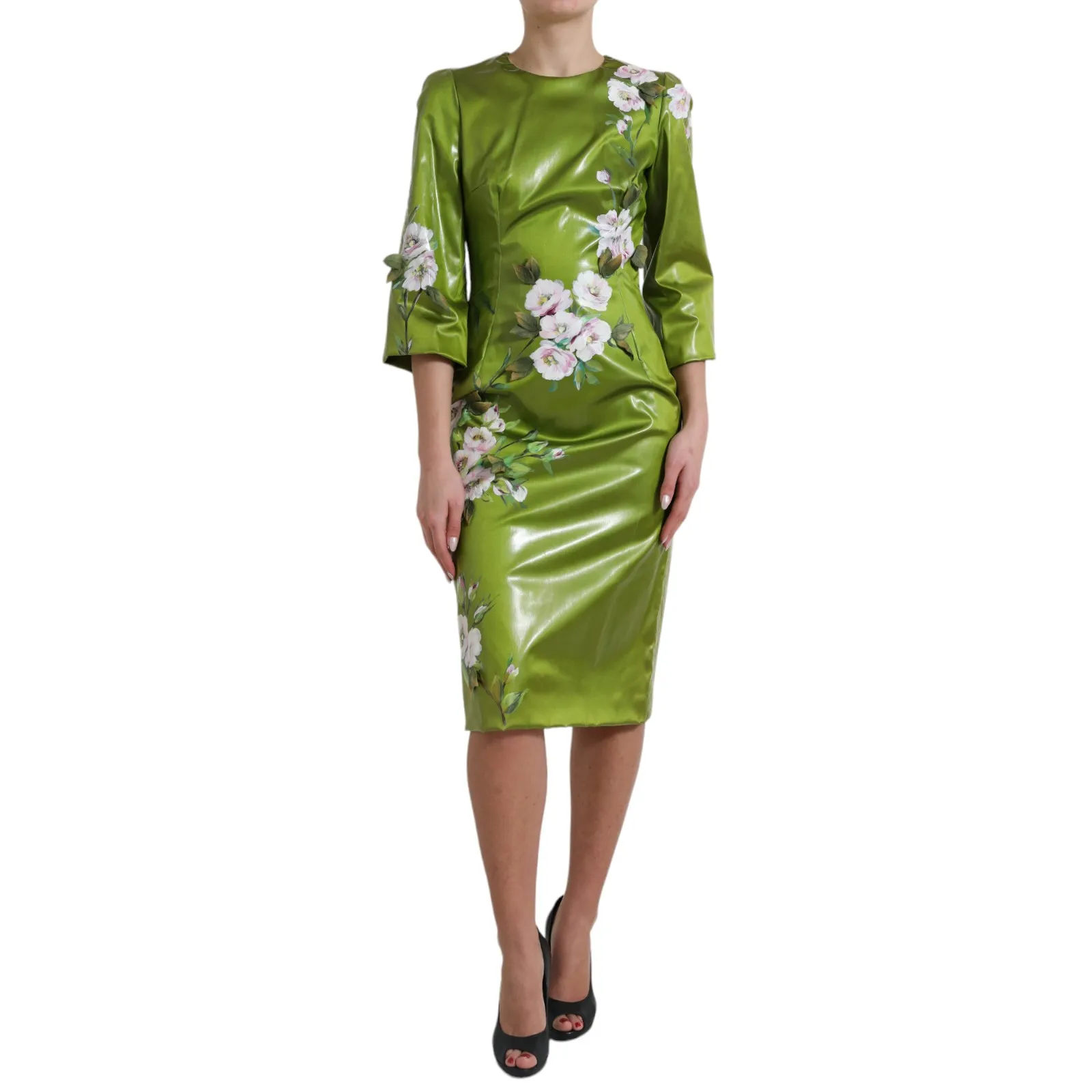 Dolce & Gabbana Women's Floral Elegance Midi Sheath Dress
