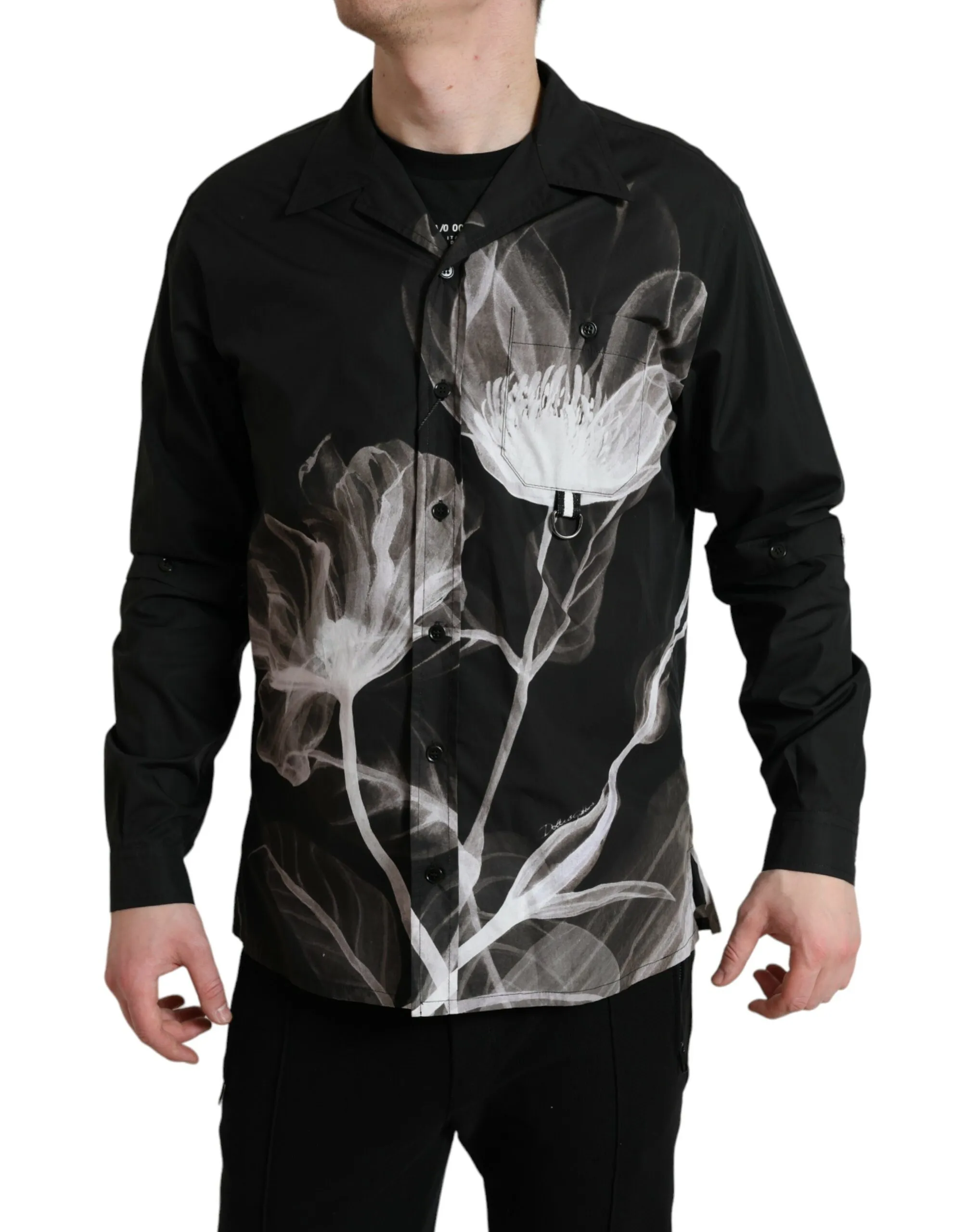 Dolce & Gabbana Men's Floral Elegance Button Down Shirt