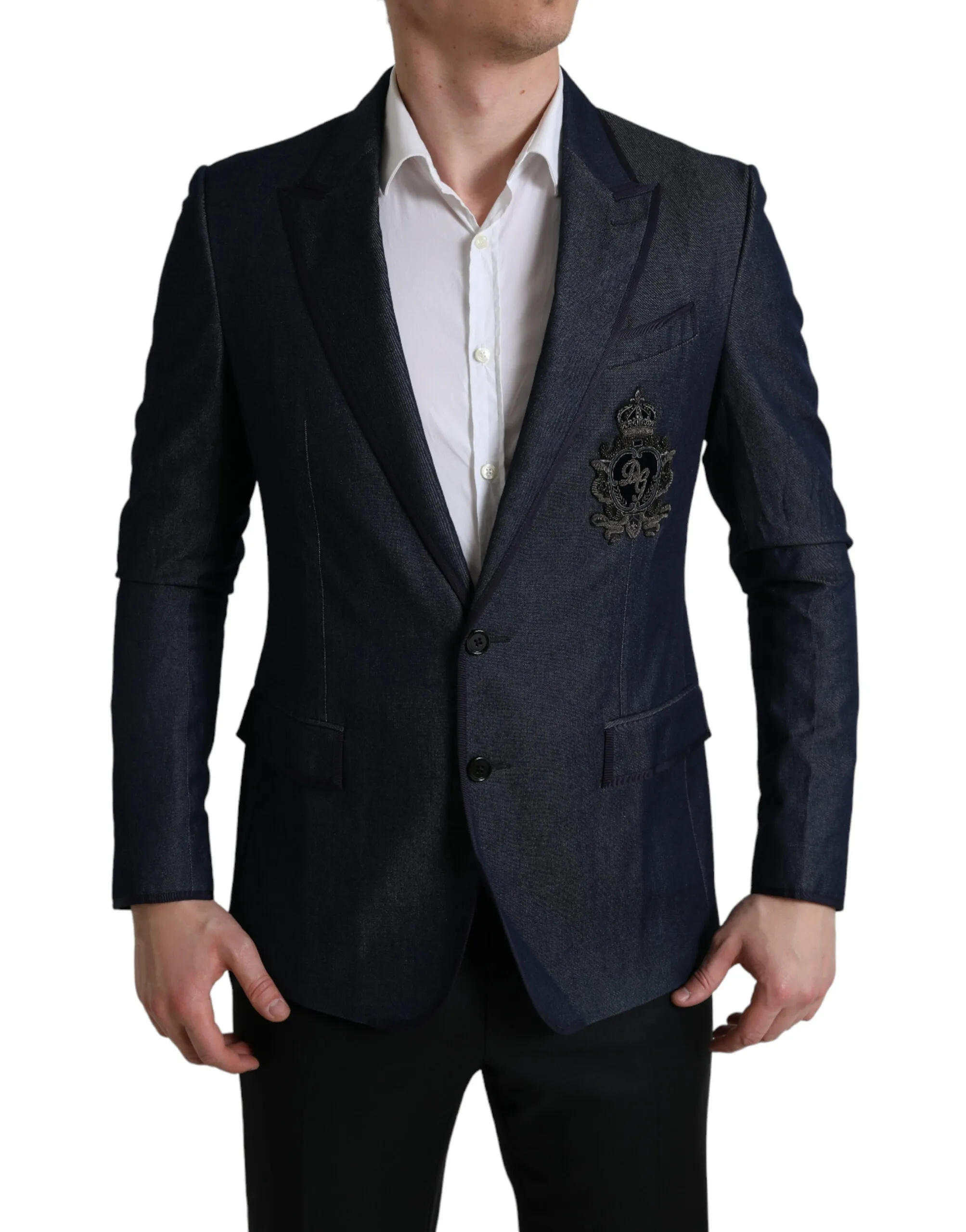 Dolce & Gabbana Men's Elegant Slim Fit Peak Lapel Blazer