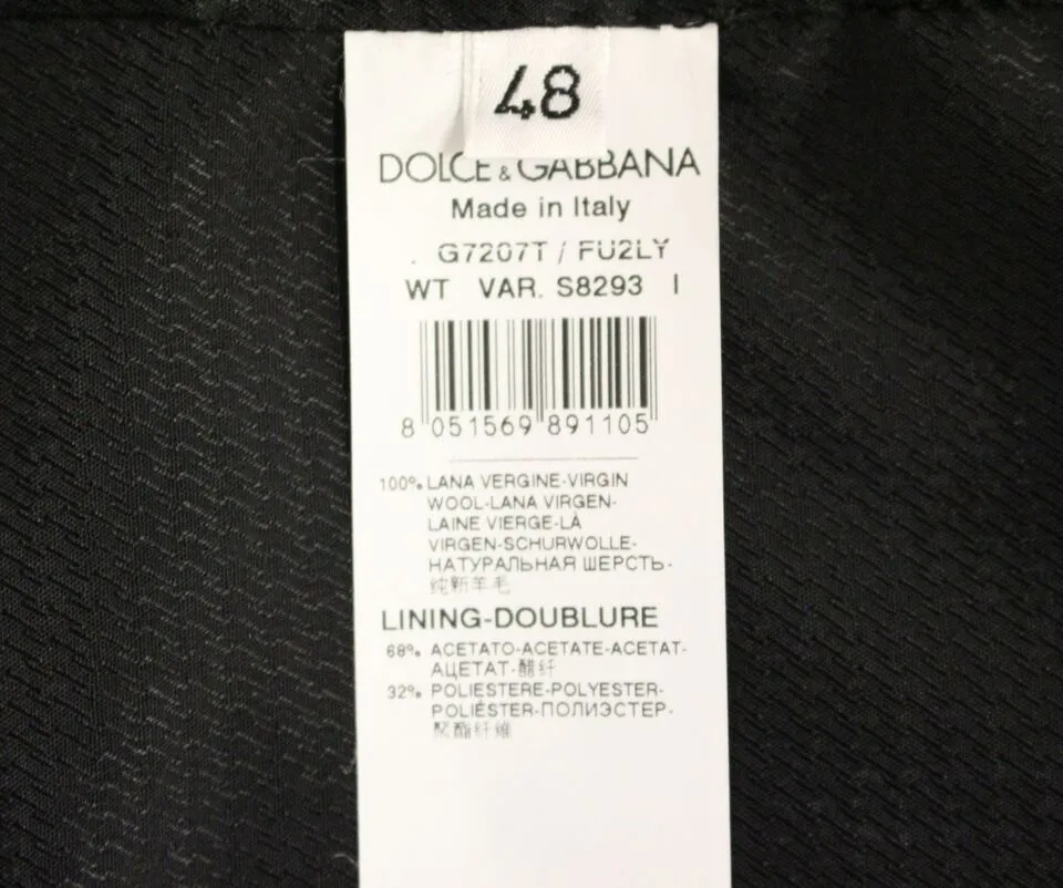 Dolce & Gabbana Men's Elegant Gray Wool Dress Vest