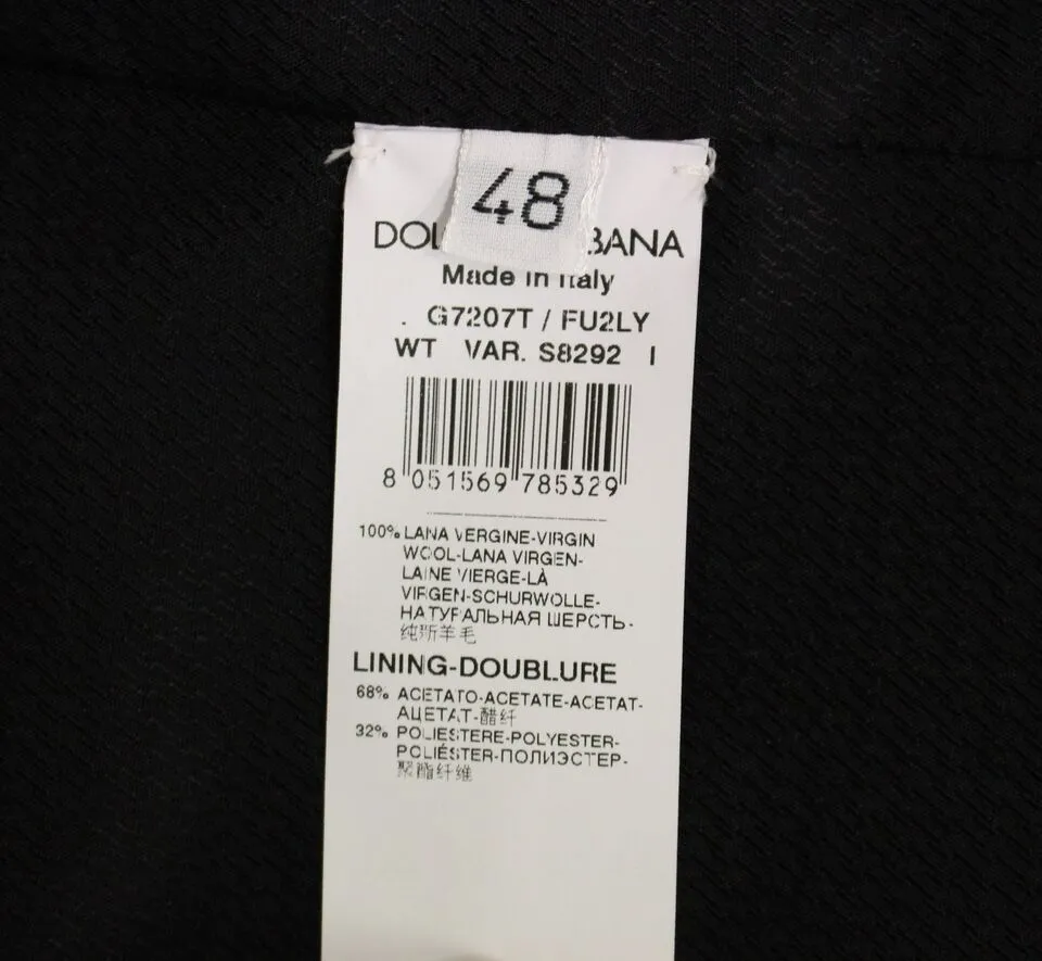 Dolce & Gabbana Men's Elegant Gray Wool Formal Vest