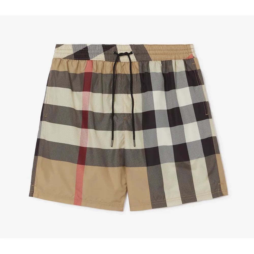 Burberry Men's Elegant Tartan Swim Trunks