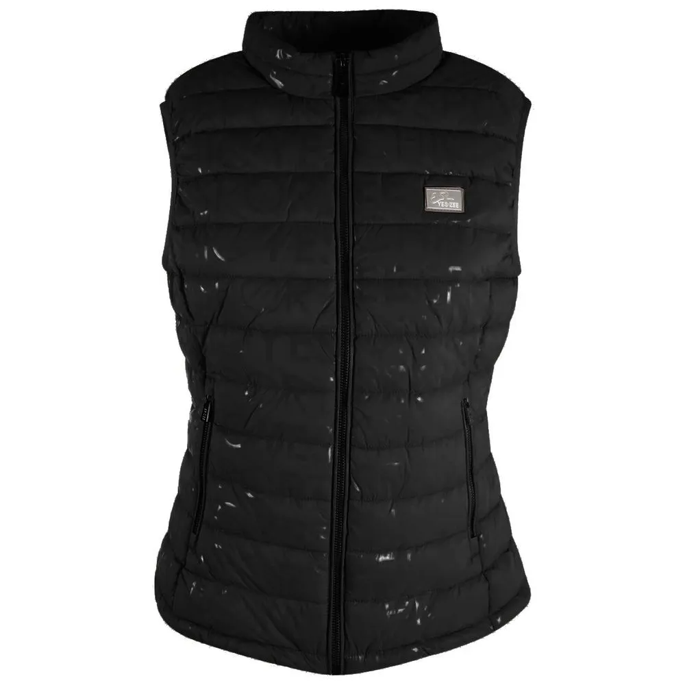 Yes Zee Women's Chic Sleeveless Lettered Nylon Vest