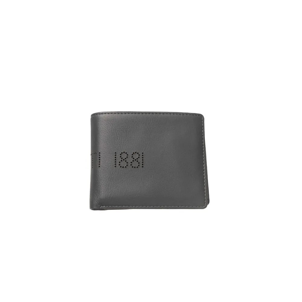 Cerruti 1881 Gray Leather Men Wallet