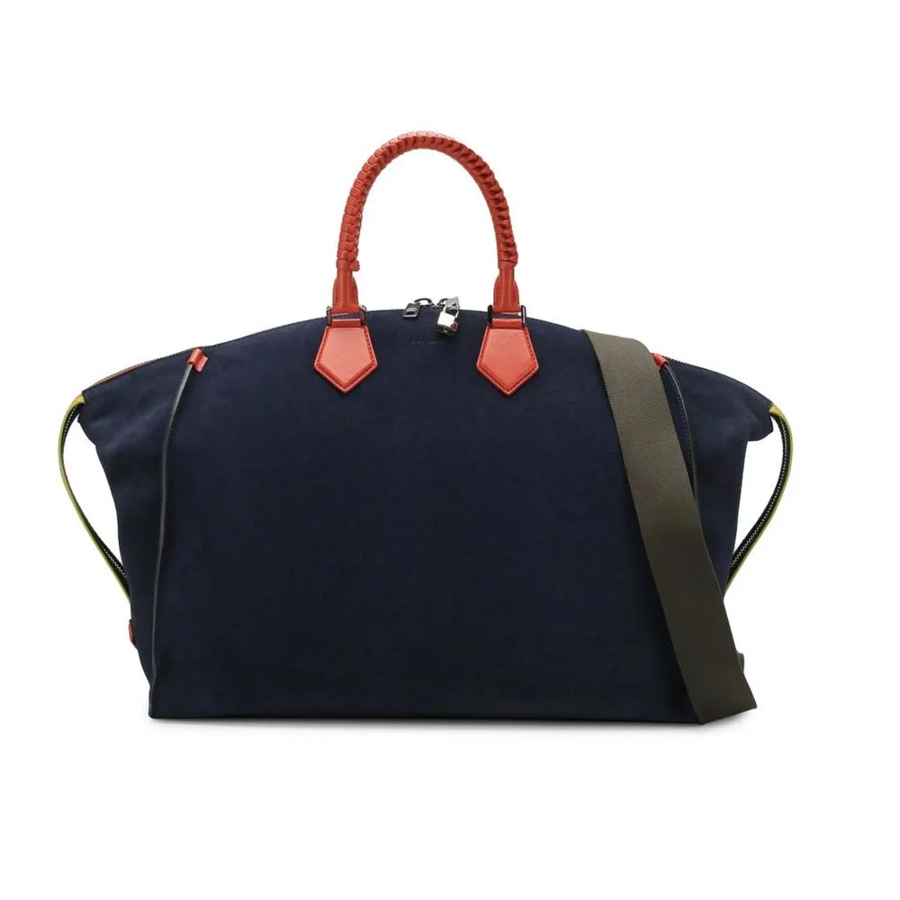 Dolce & Gabbana Men's Luxurious Suede Leather Duffle Bag