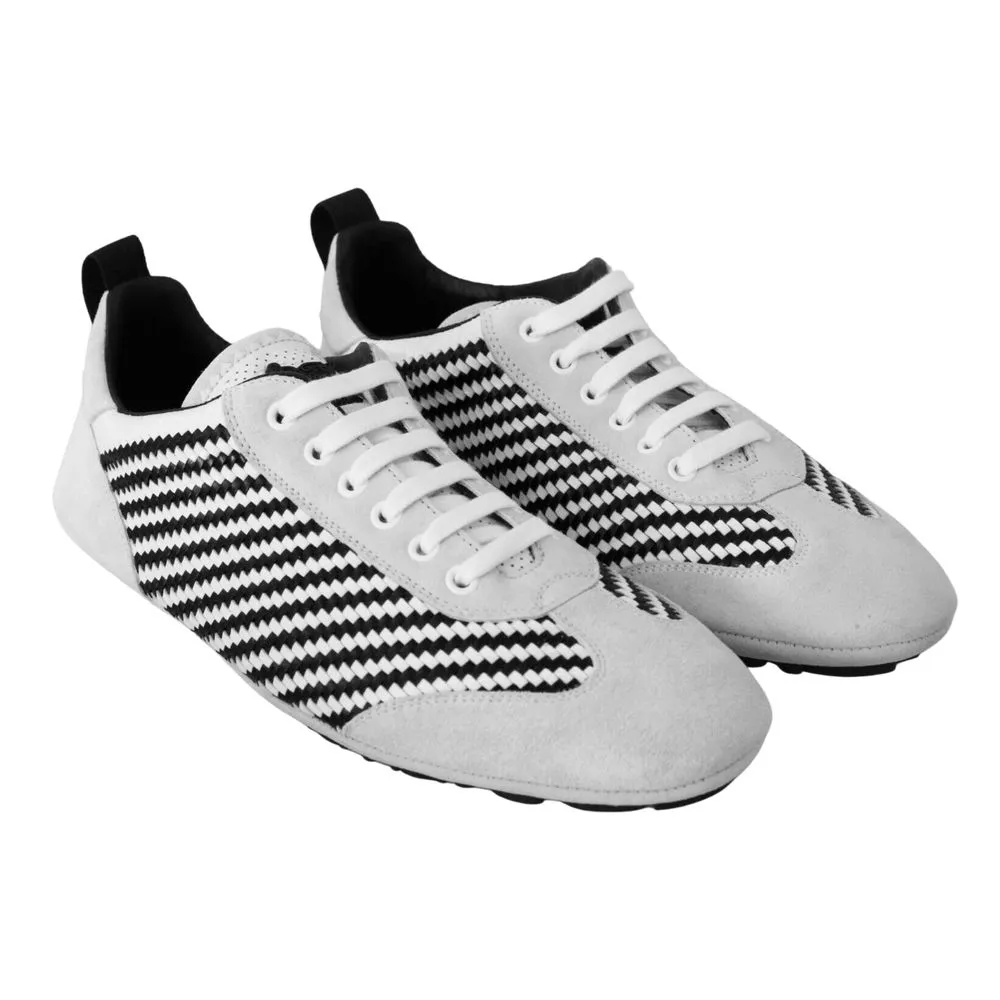Dolce & Gabbana Men's Elegant Hand-Woven Leather Oxfords
