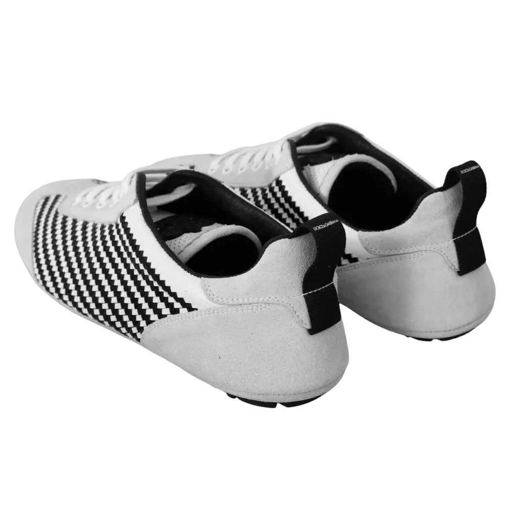 Dolce & Gabbana Men's Elegant Hand-Woven Leather Oxfords