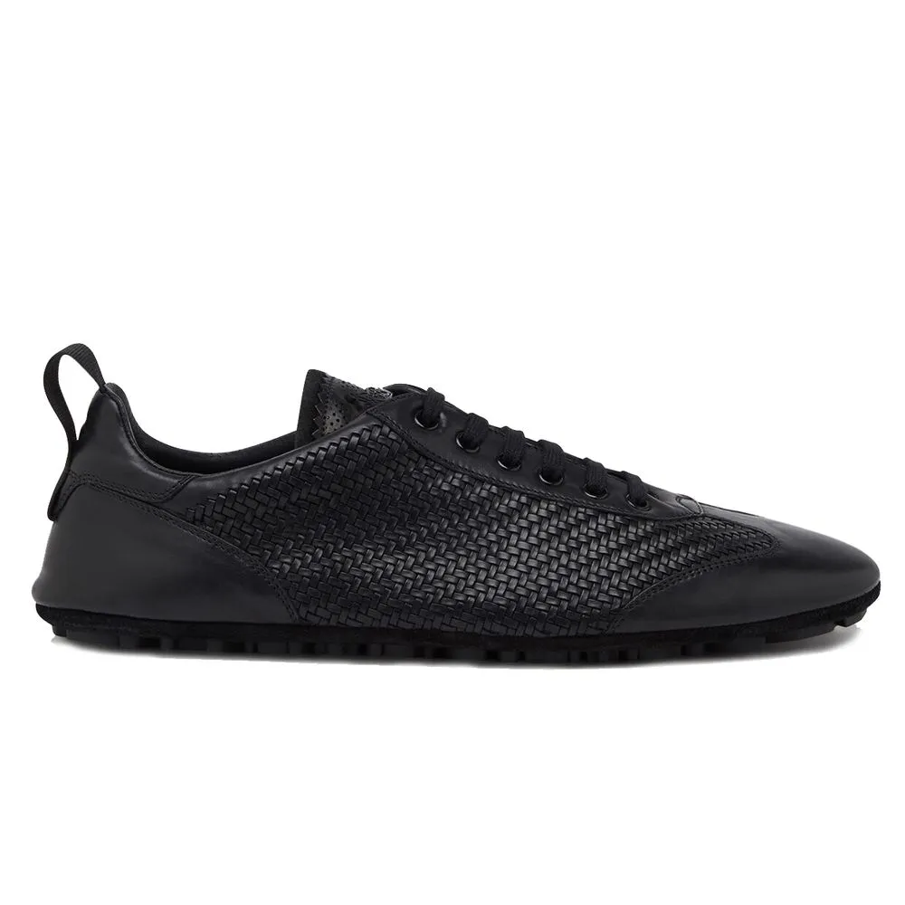 Dolce & Gabbana Men's Elegant Hand-Woven Calfskin Oxford Shoes