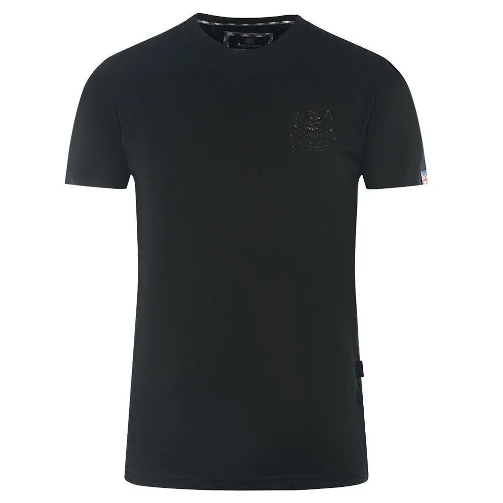 Aquascutum Men's Elegant Cotton Tee with Iconic Detailing