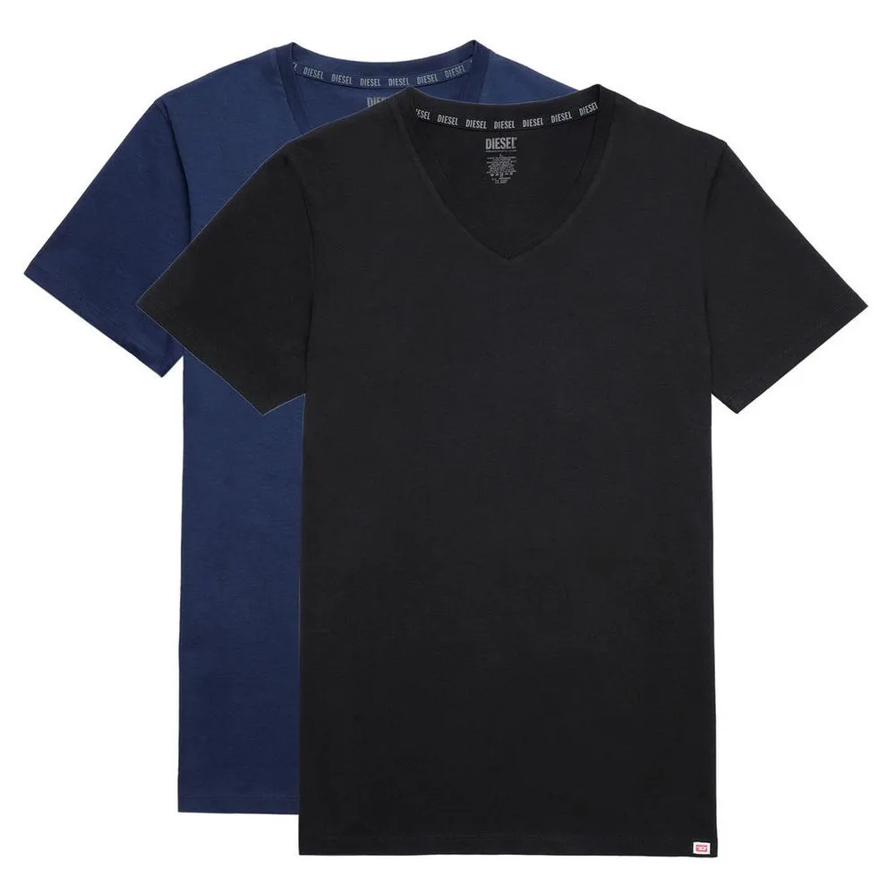 Diesel Men's Chic V-Neck Cotton Tees Duo Pack