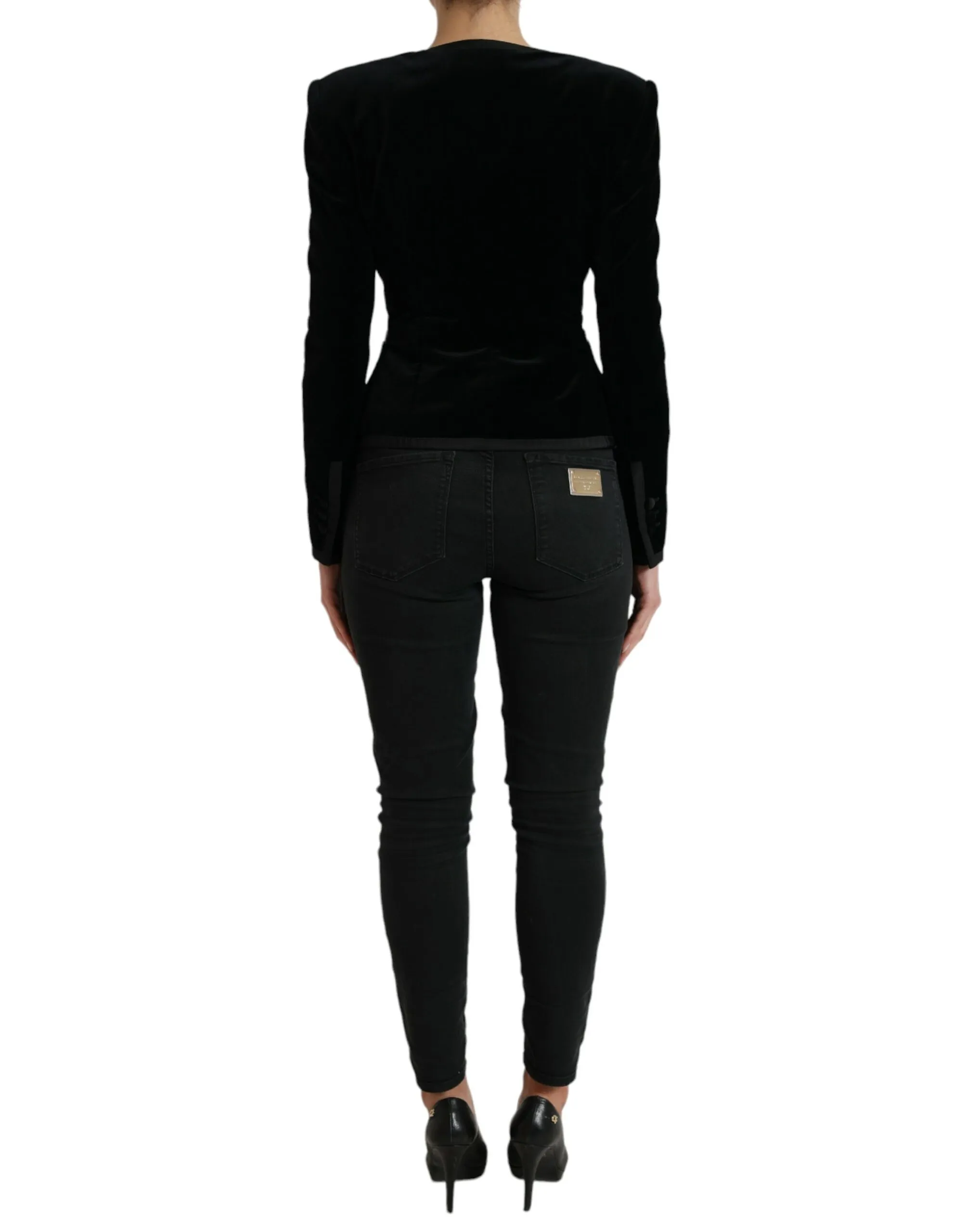 Dolce & Gabbana Women's Elegant Double Breasted Cotton-Silk Blazer