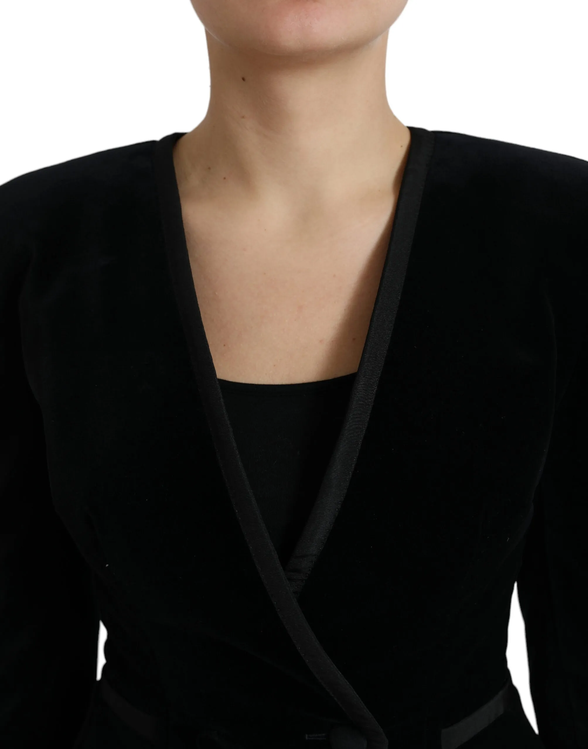 Dolce & Gabbana Women's Elegant Double Breasted Cotton-Silk Blazer