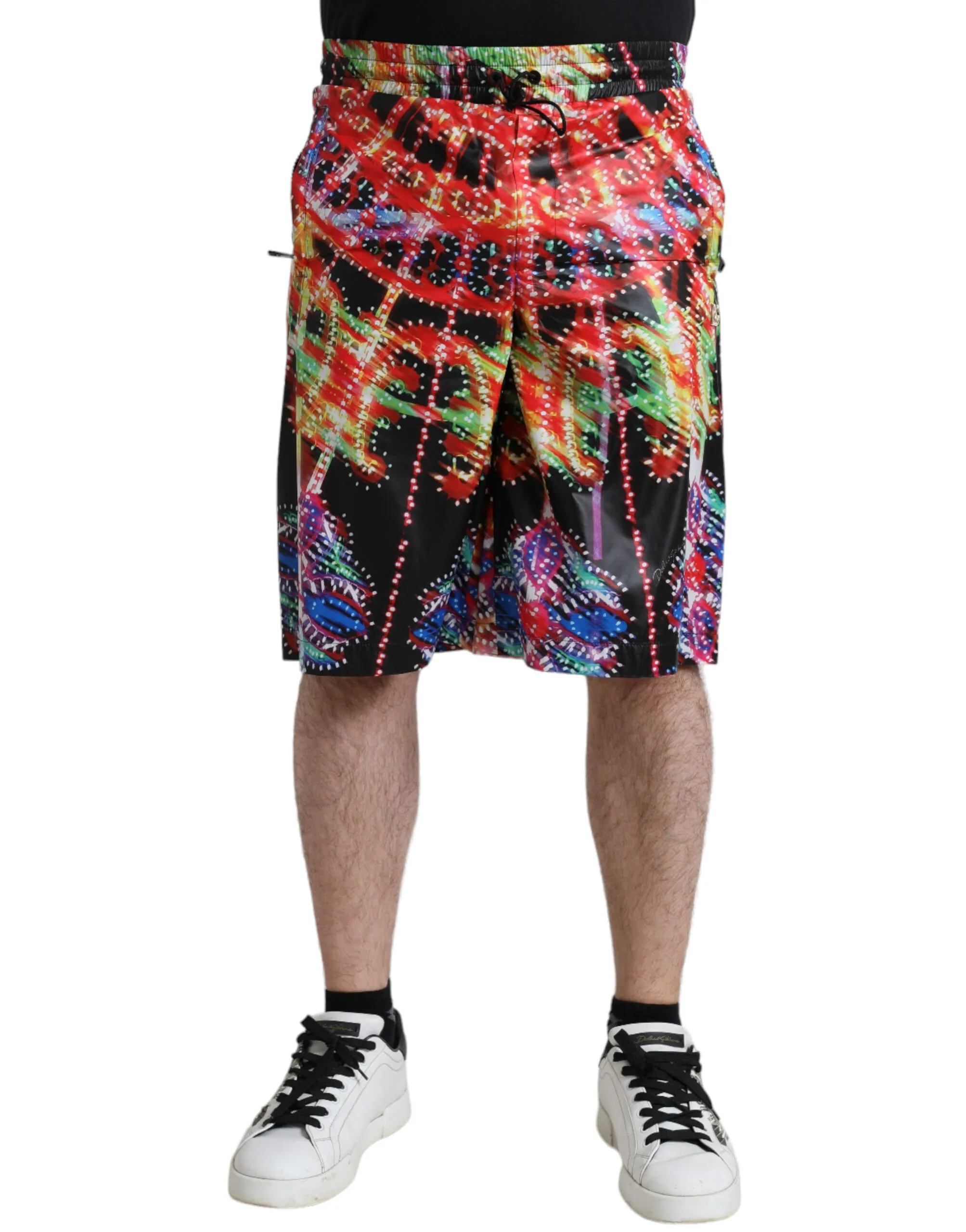 Dolce & Gabbana Men's Elegant Luminary Print Bermuda Shorts