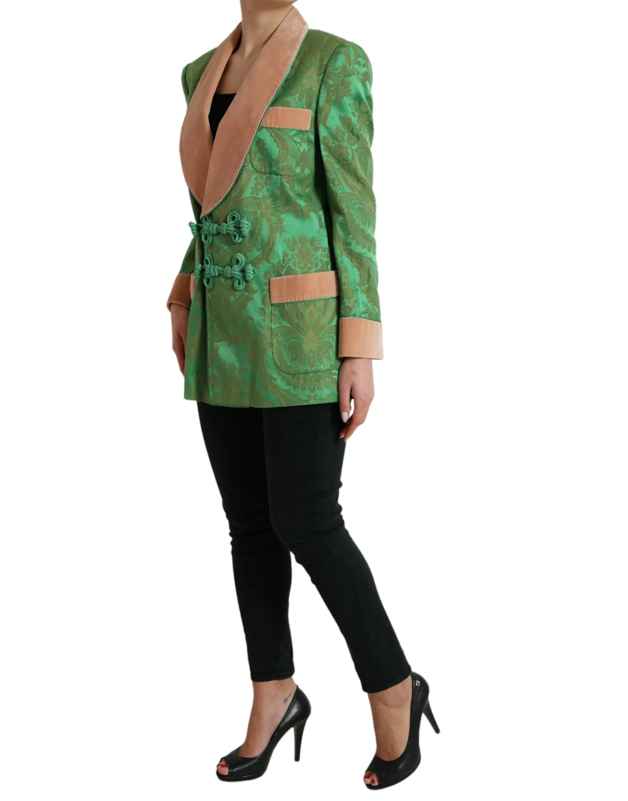 Dolce & Gabbana Women's Floral Elegance Double Breasted Blazer
