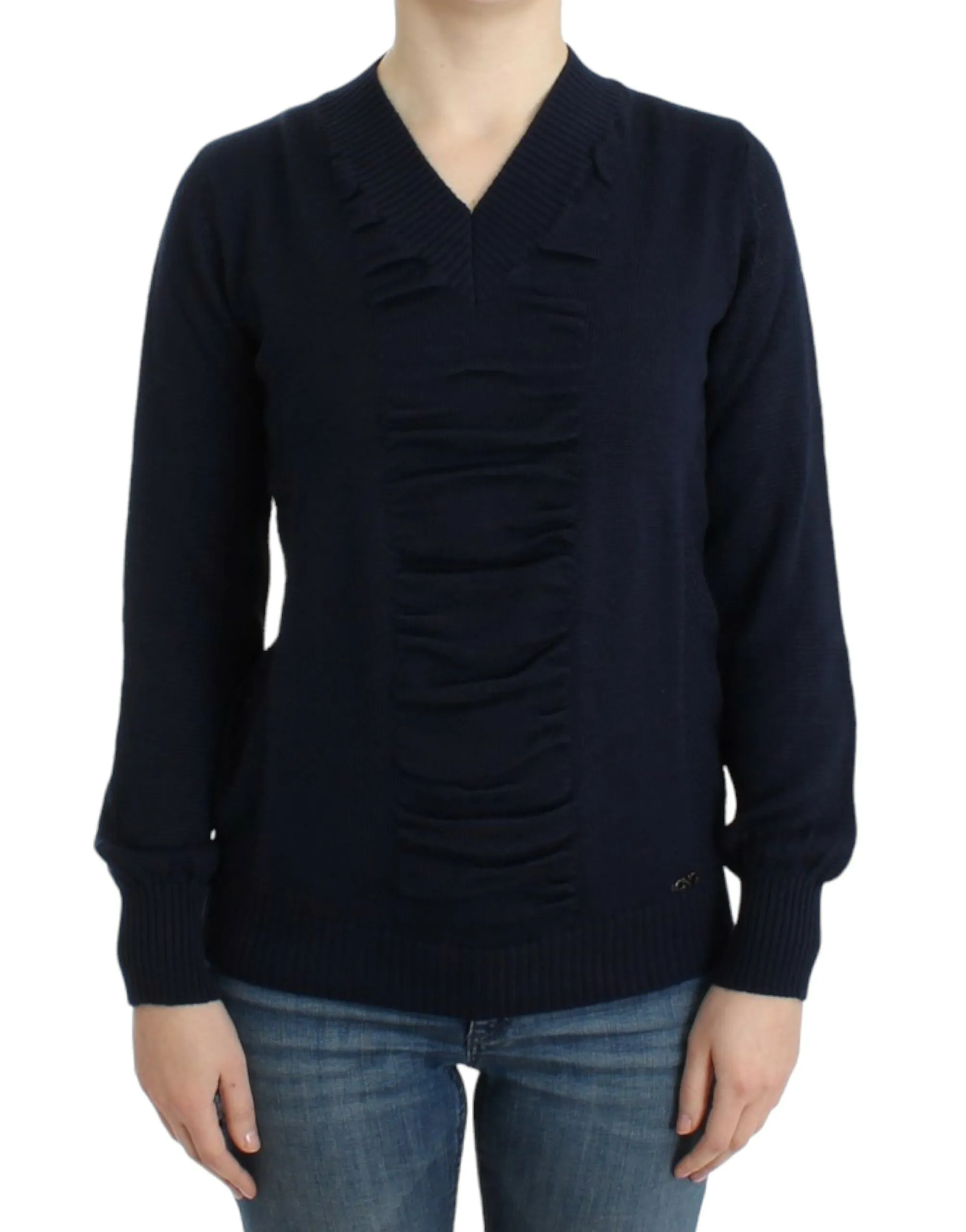 Costume National Women's Elegant V-Neck Lightweight Sweater