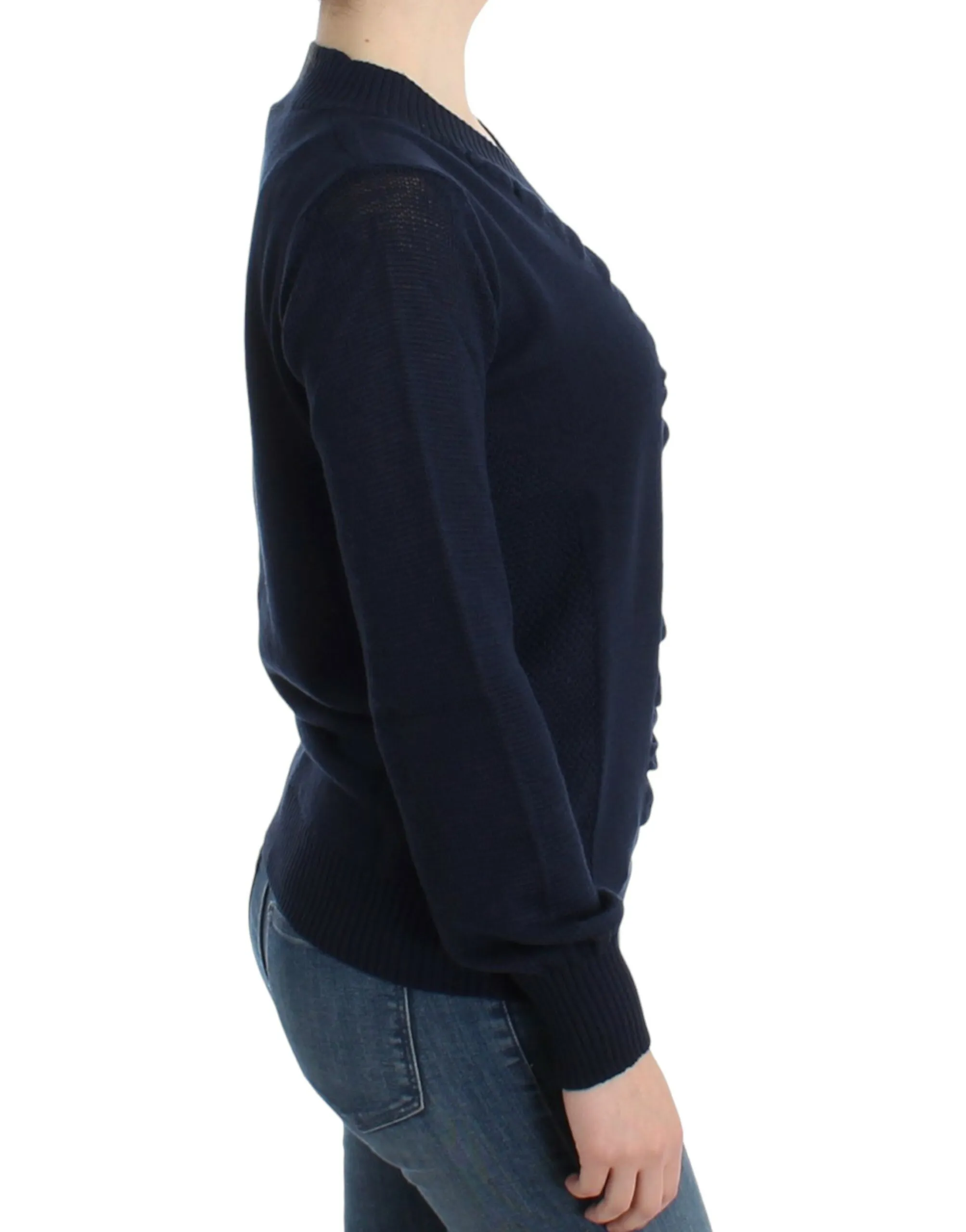 Costume National Women's Elegant V-Neck Lightweight Sweater