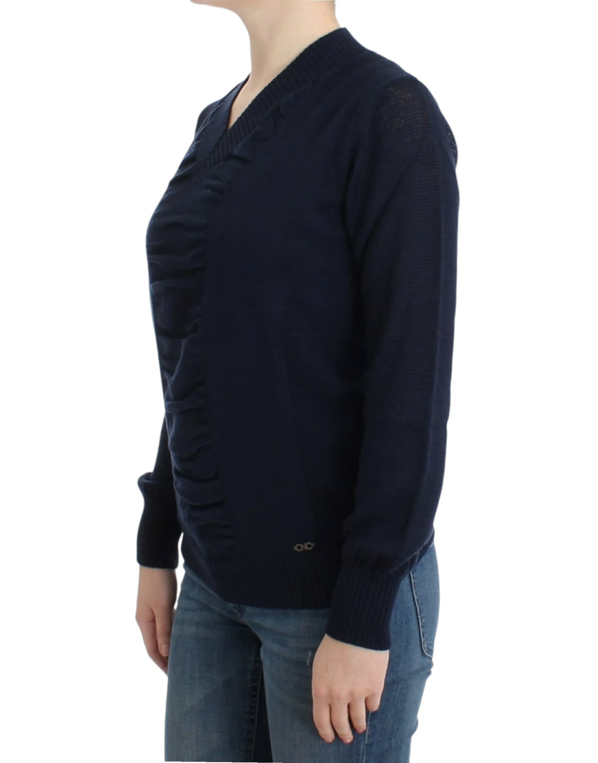 Costume National Women's Elegant V-Neck Lightweight Sweater