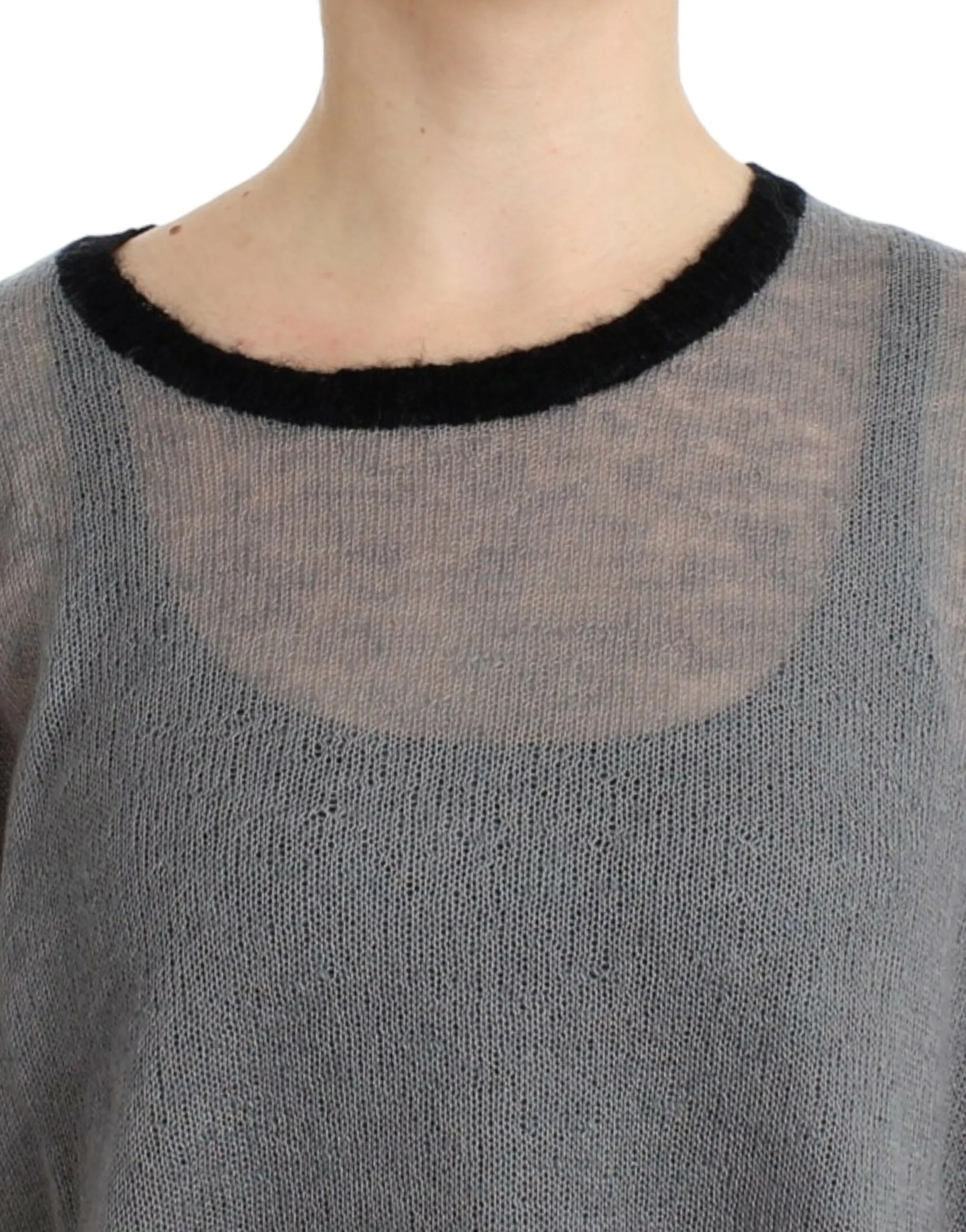 Costume National Women's Chic Asymmetric Embellished Knit Sweater