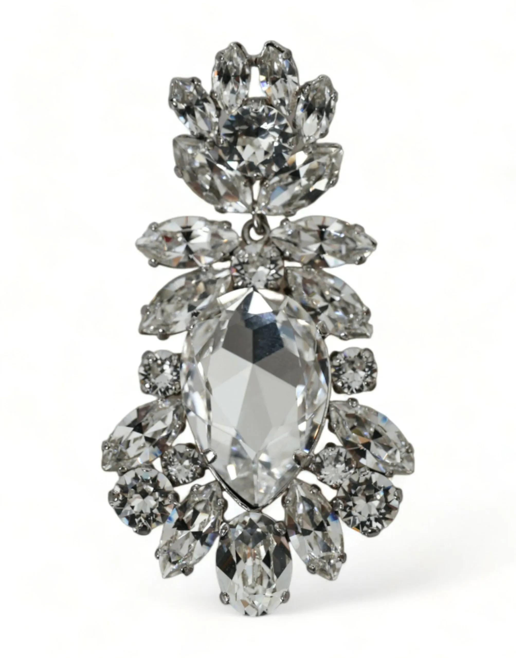 Dolce & Gabbana Women's Elegant Large Baroque Crystal Brooch