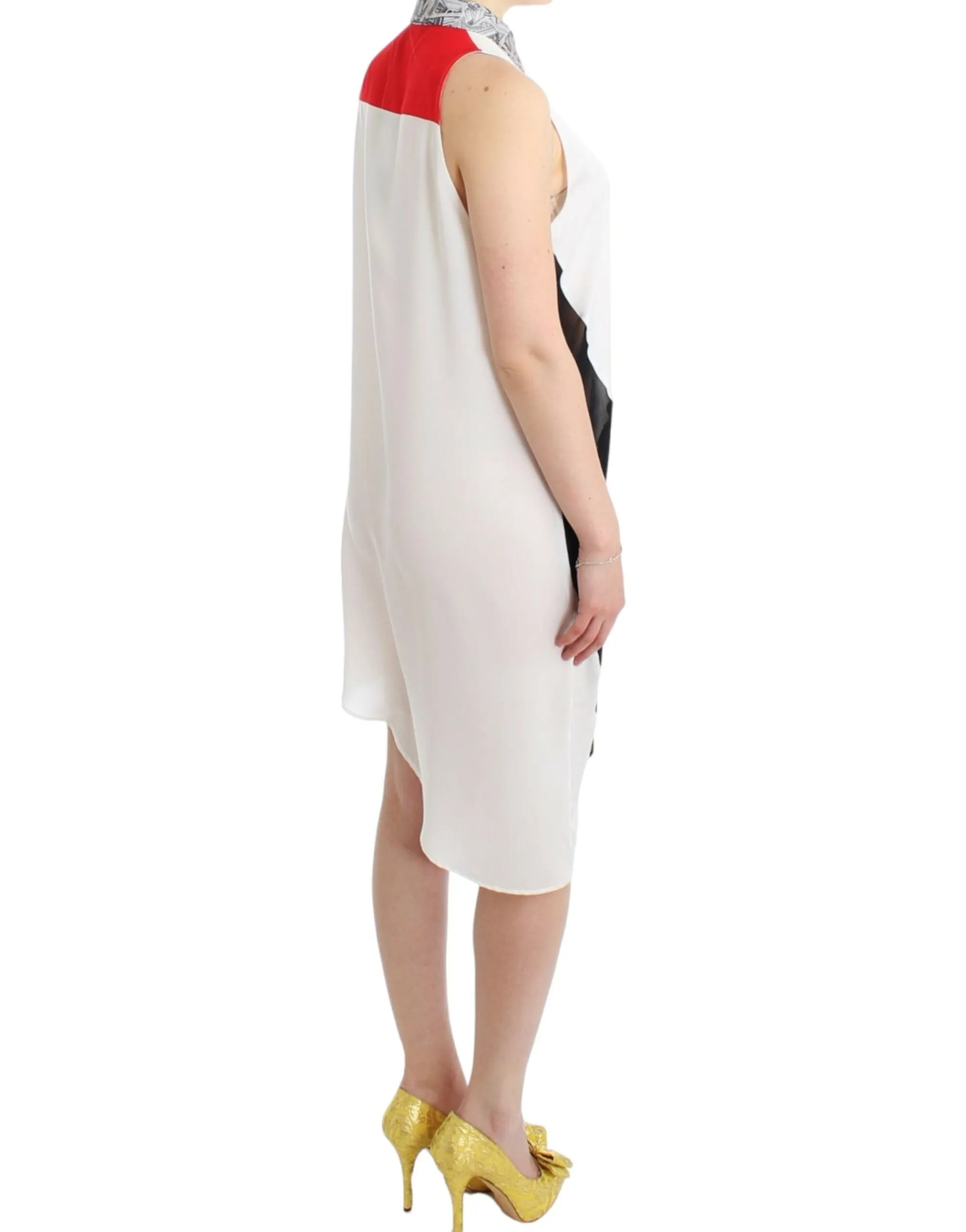 Costume National Women's Asymmetric Hem Button-Up Shirt Dress