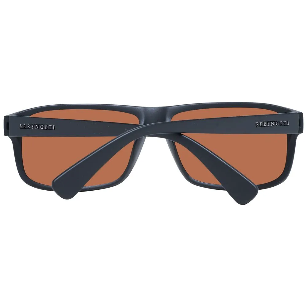 Serengeti Unisex Black Unisex Sunglasses