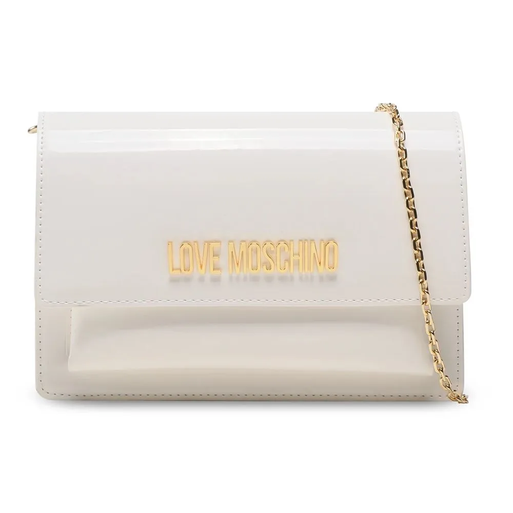 Love Moschino Women's Chic Varnished Faux Leather Shoulder Bag