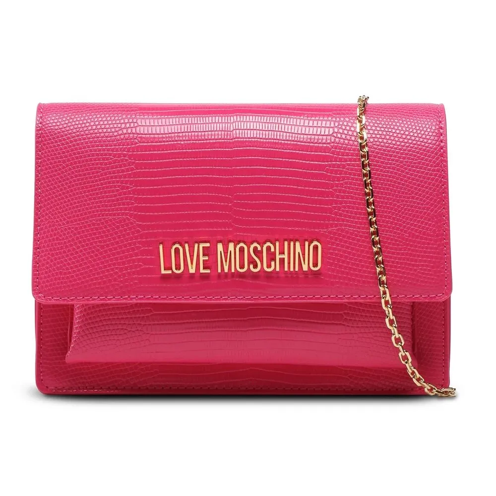 Love Moschino Women's Chic Fuchsia Faux Leather Shoulder Bag