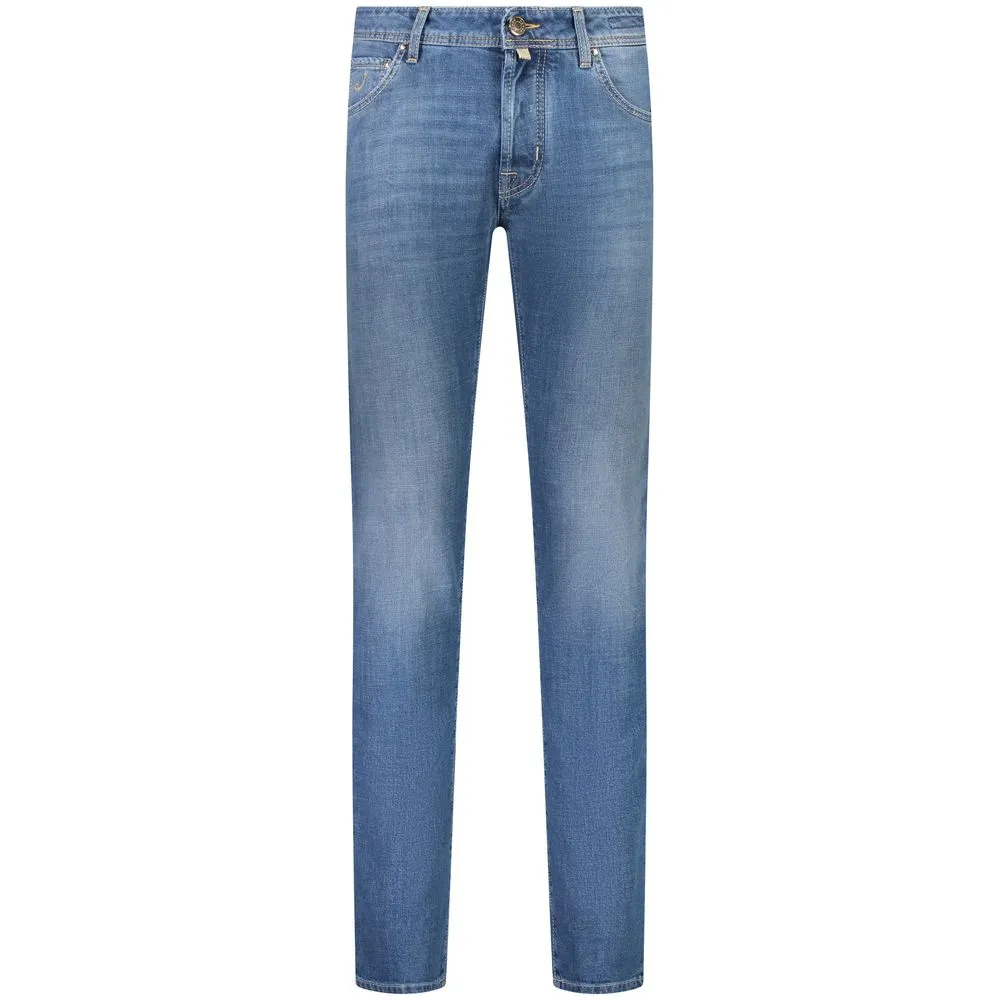 Jacob Cohen Men's Exquisite Light Blue Stretch Denim Jeans